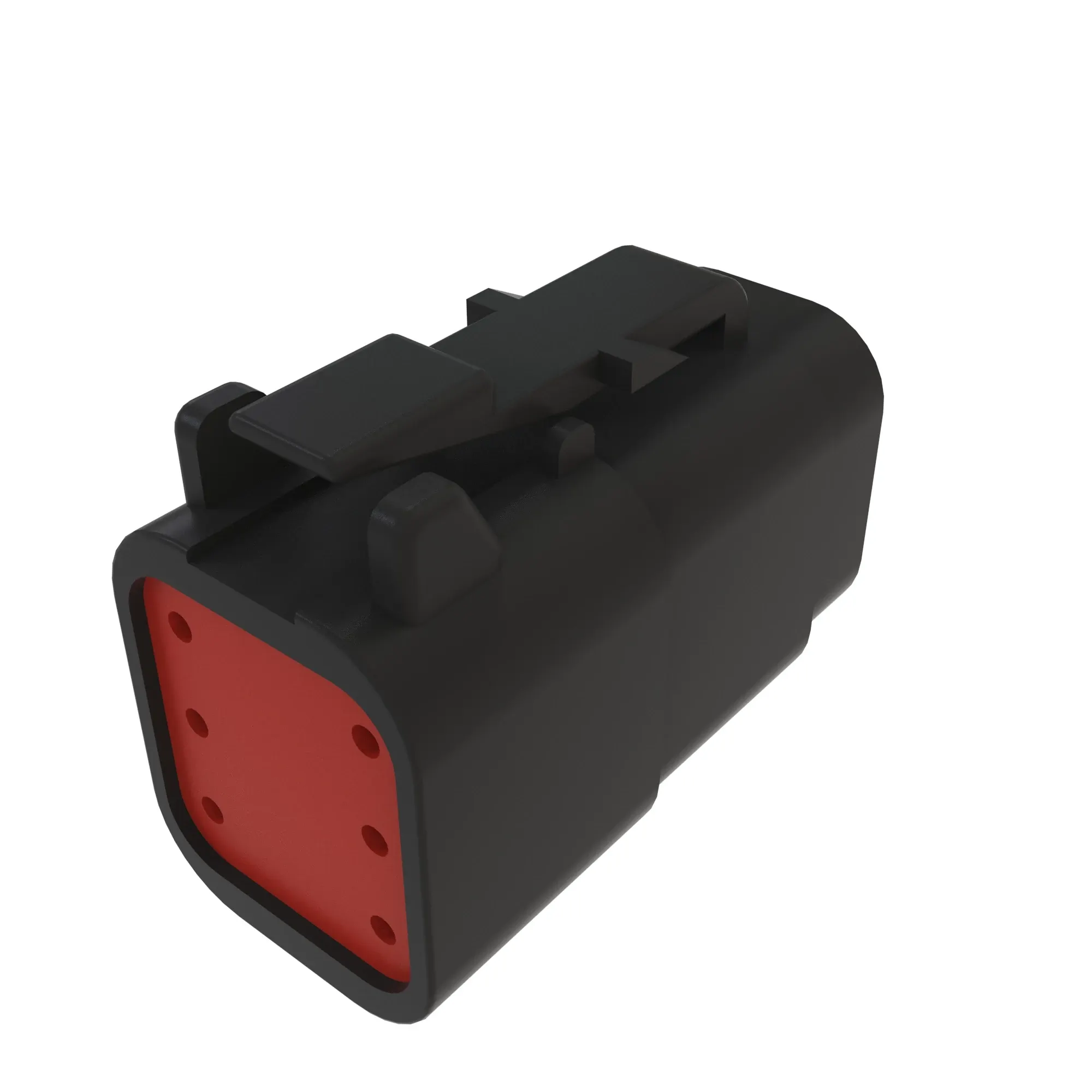 Gray Electrical Connector Assembly, 6 Cavities