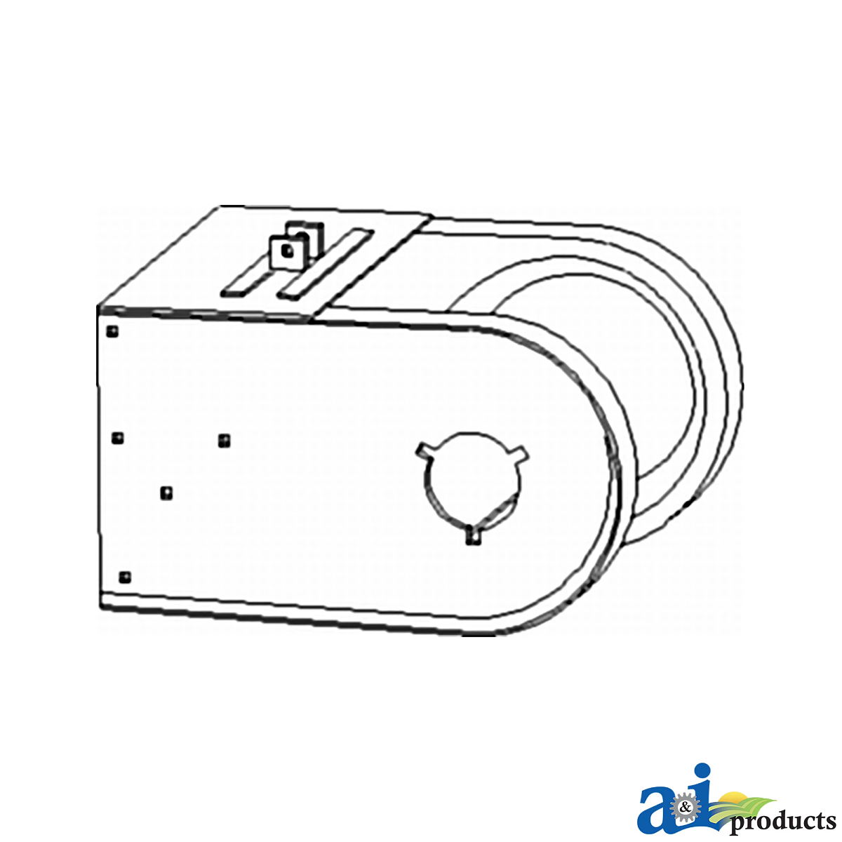 A&I Products Clean Grain Elevator Boot Assembly - A-AH93242