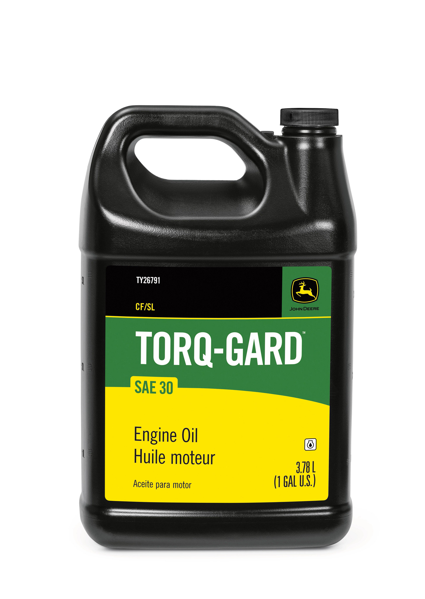 John Deere Engine Oil, Torq-Gard™, SAE 30, API CF/SL, 3.78 Liter (1 Gallon) - TY26791