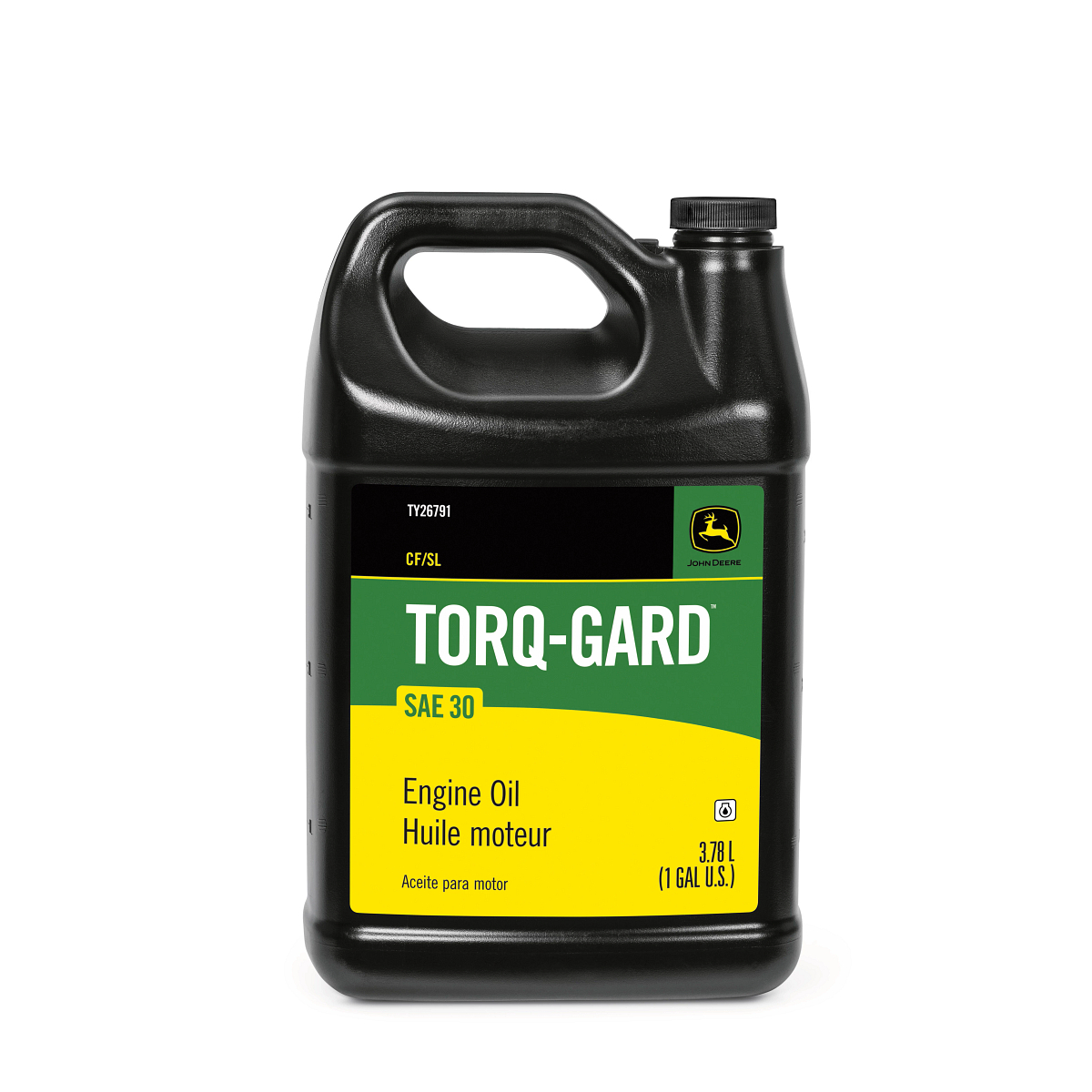 John Deere Engine Oil, Torq-Gard™, SAE 30, API CF/SL, 3.78 Liter (1 Gallon) - TY26791
