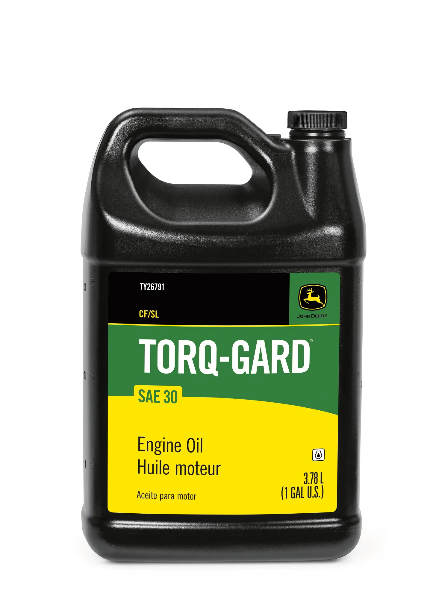 John Deere Engine Oil, Torq-Gard™, SAE 30, API CF/SL, 3.78 Liter (1 Gallon) - TY26791