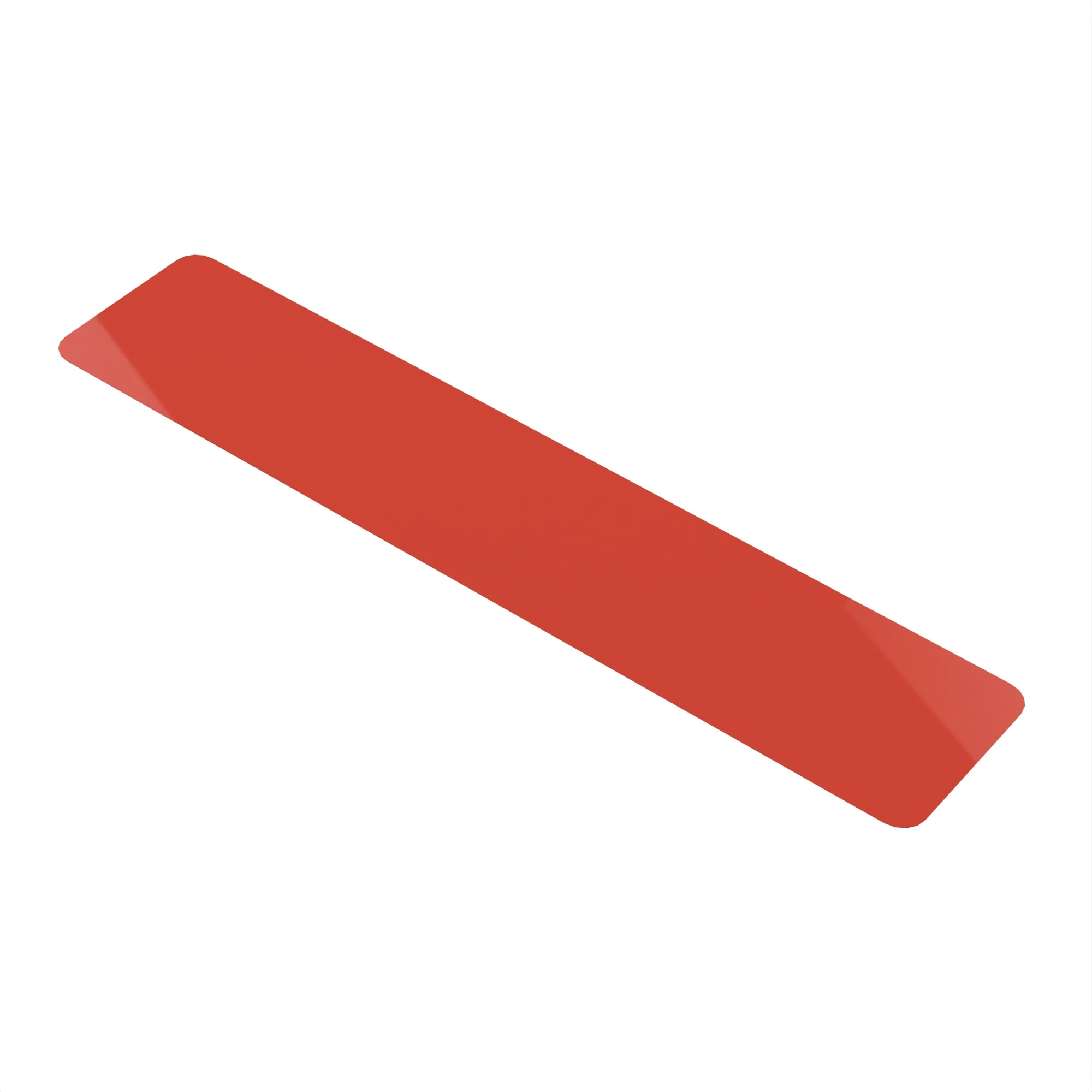 REFLECTOR, FLUORESCENT LABEL, RED