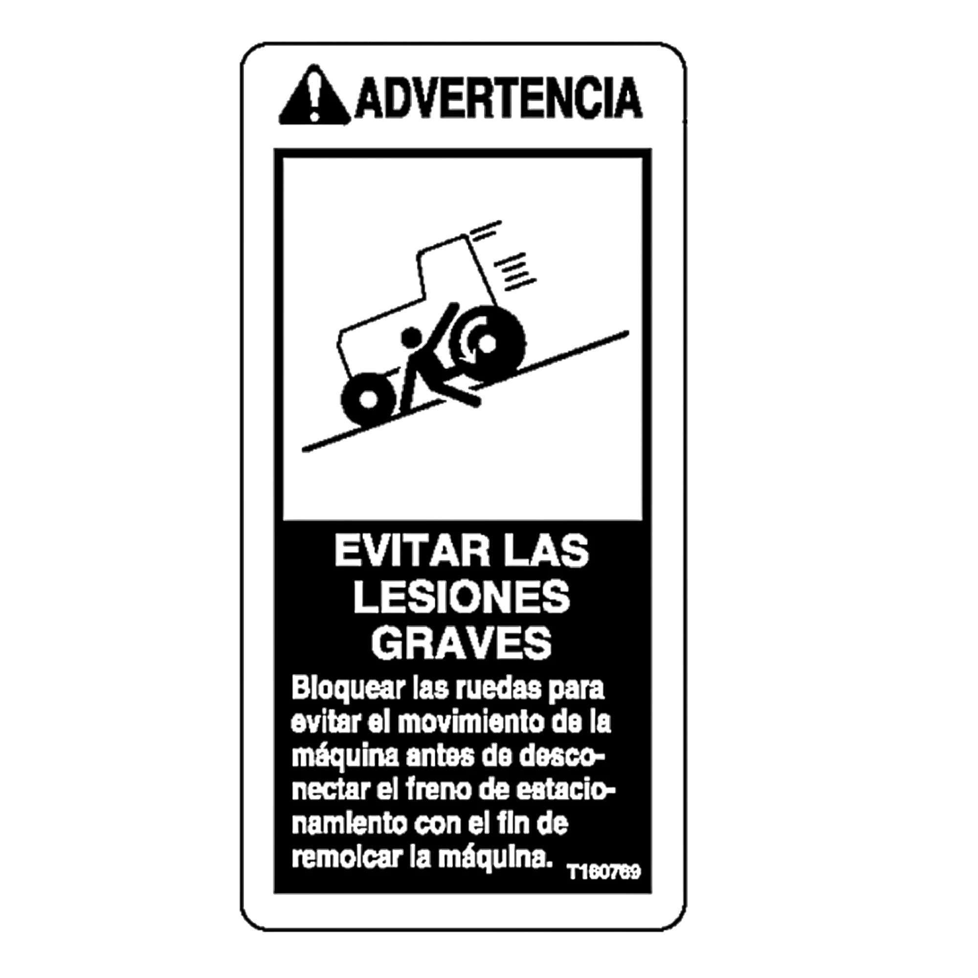 LABEL, WARNING, PARK BRAKE, SP