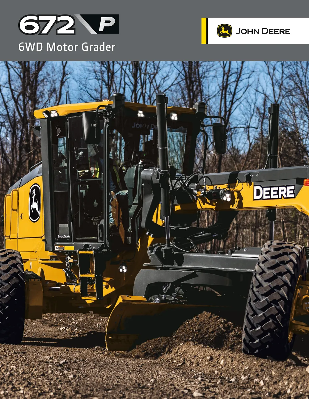 672 P-Tier 6WD Motor Grader Brochure cover