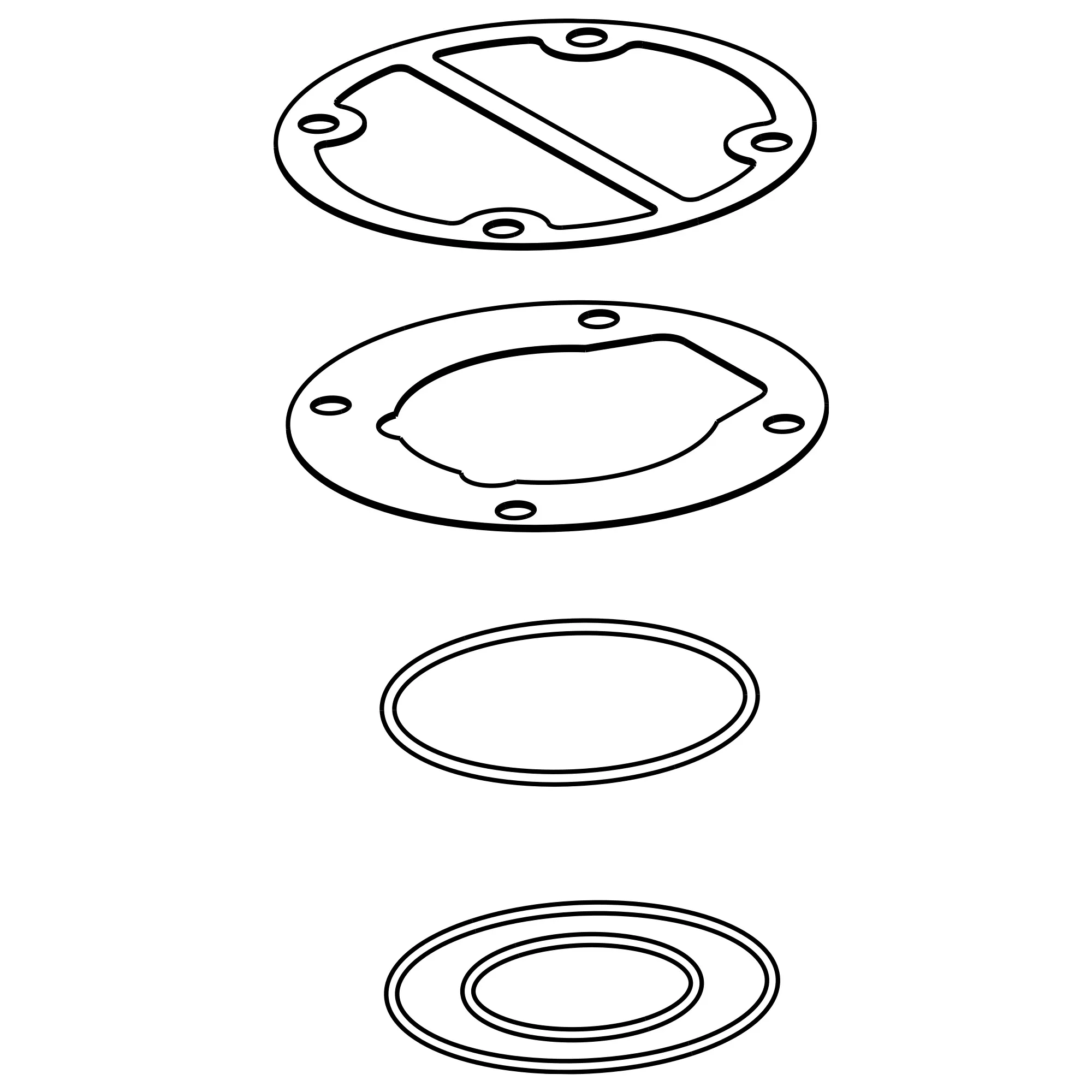 John Deere Air Compressor Gasket Kit - AXE59979
