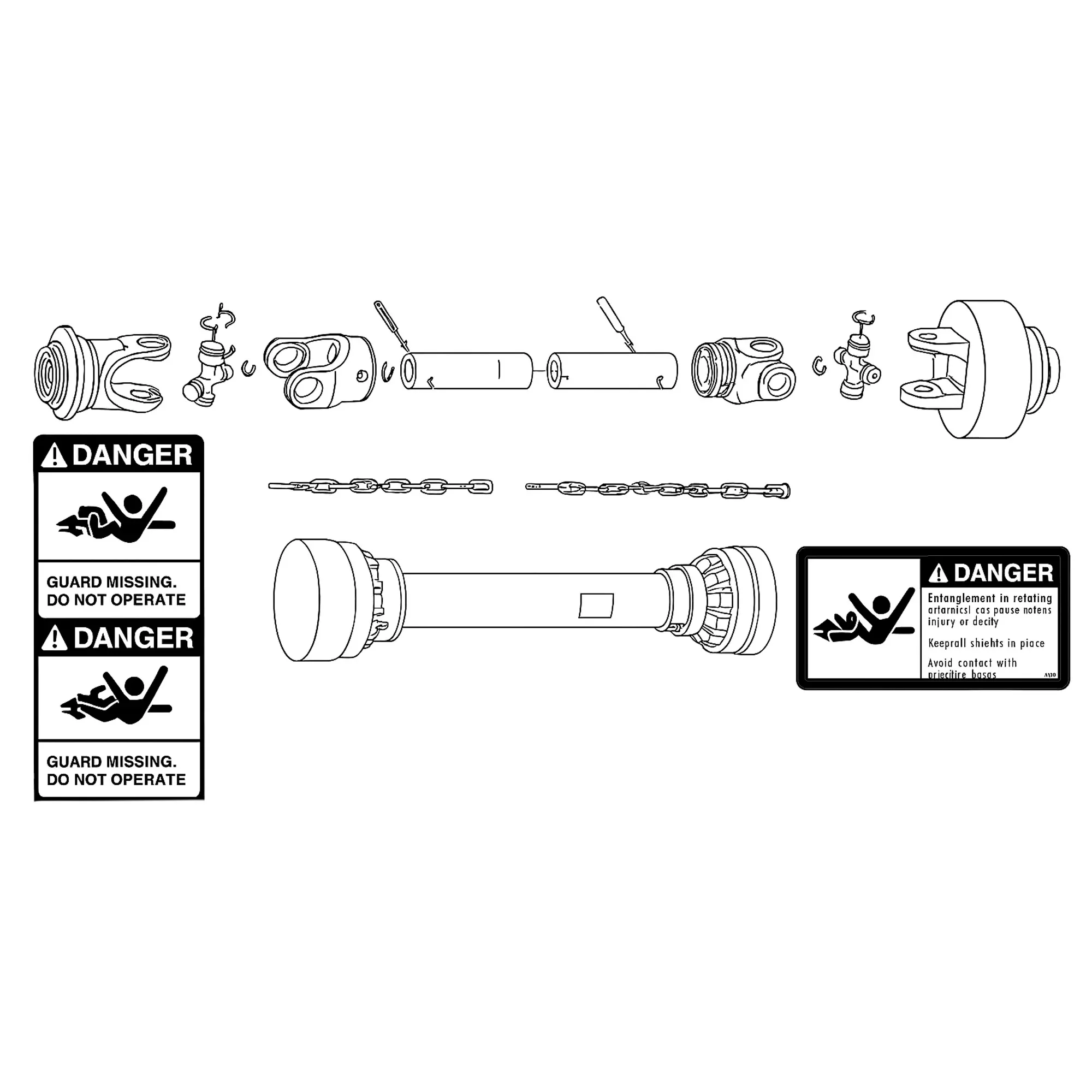 John Deere Driveshaft - LVB25625