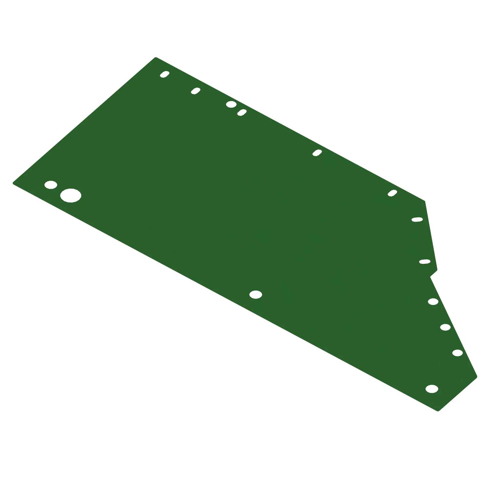 John Deere Cooler Lower Rear Sheet - KK13618