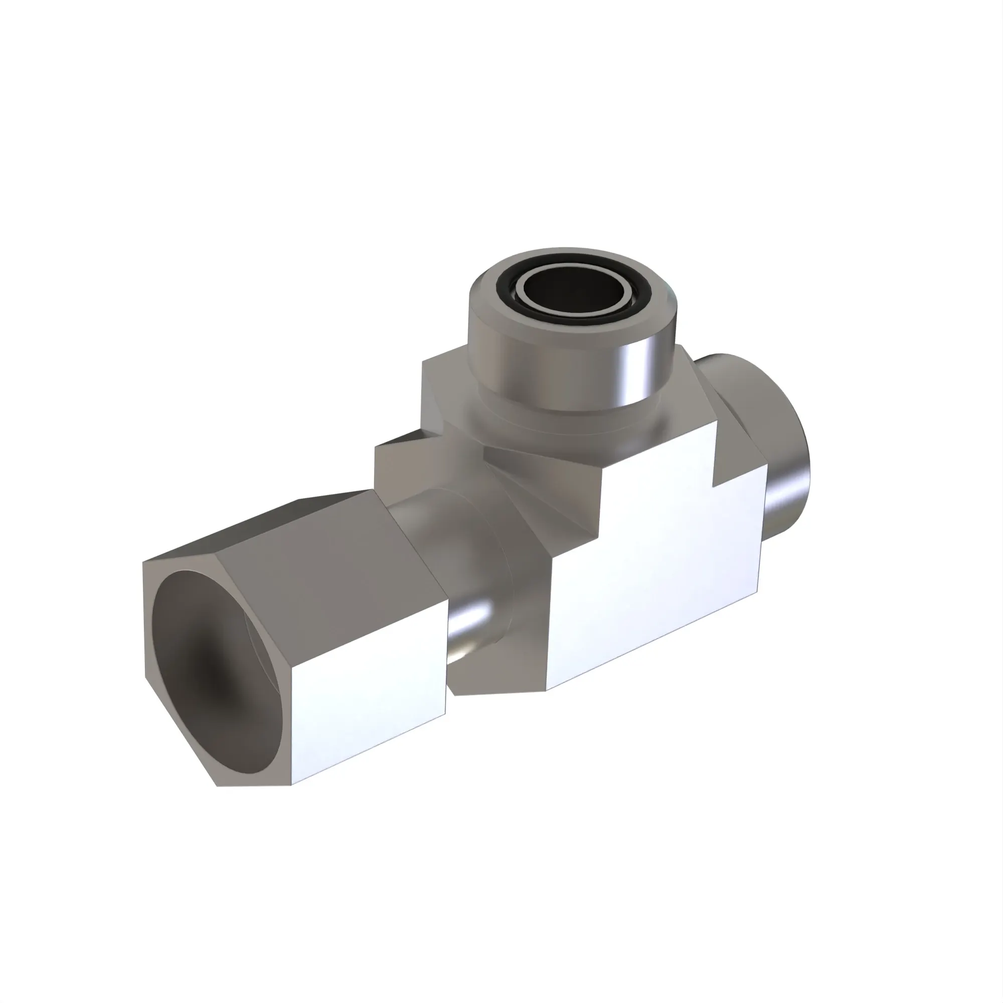 SWIVEL RUN TEE,O-RING FSF W/O-RING