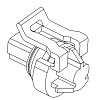 John Deere Medium Gray Electrical Connect Locking Device - 57M8624