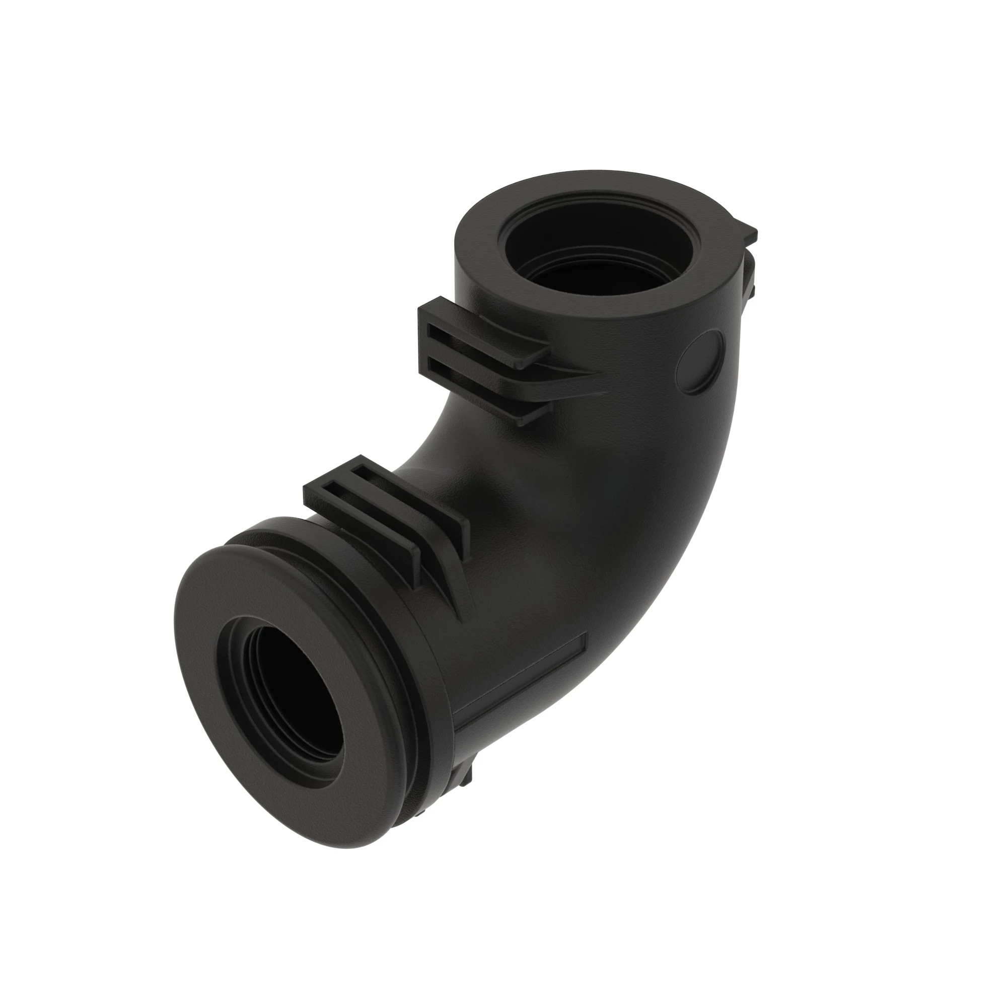 SCHLEMMER 90 DEG ANGLE BLK PLSTC