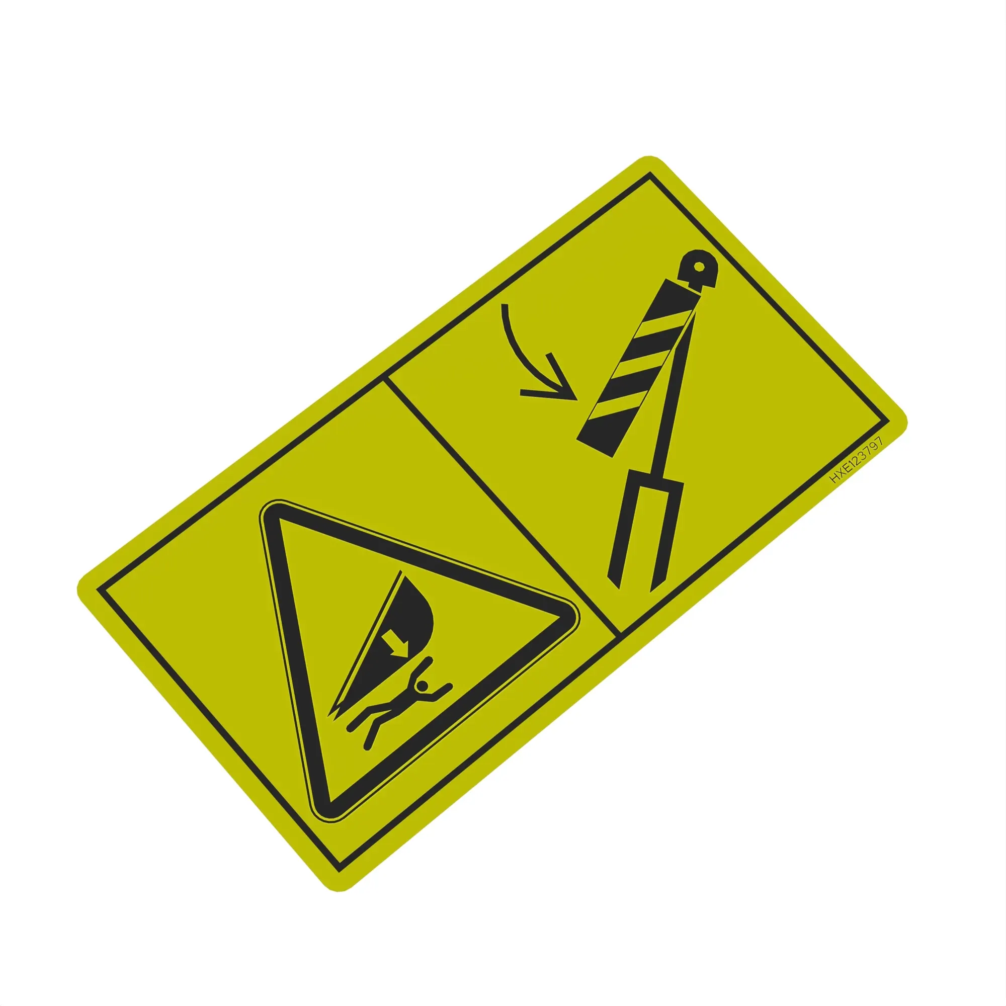 John Deere Reel Lift Label - HXE123797