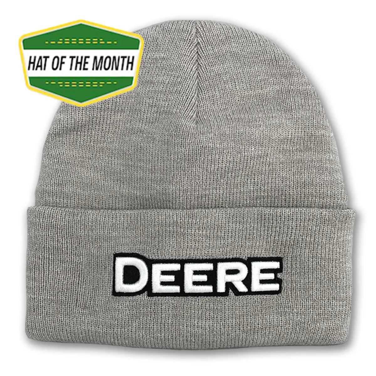 DEERE Cuffed Beanie - Grey