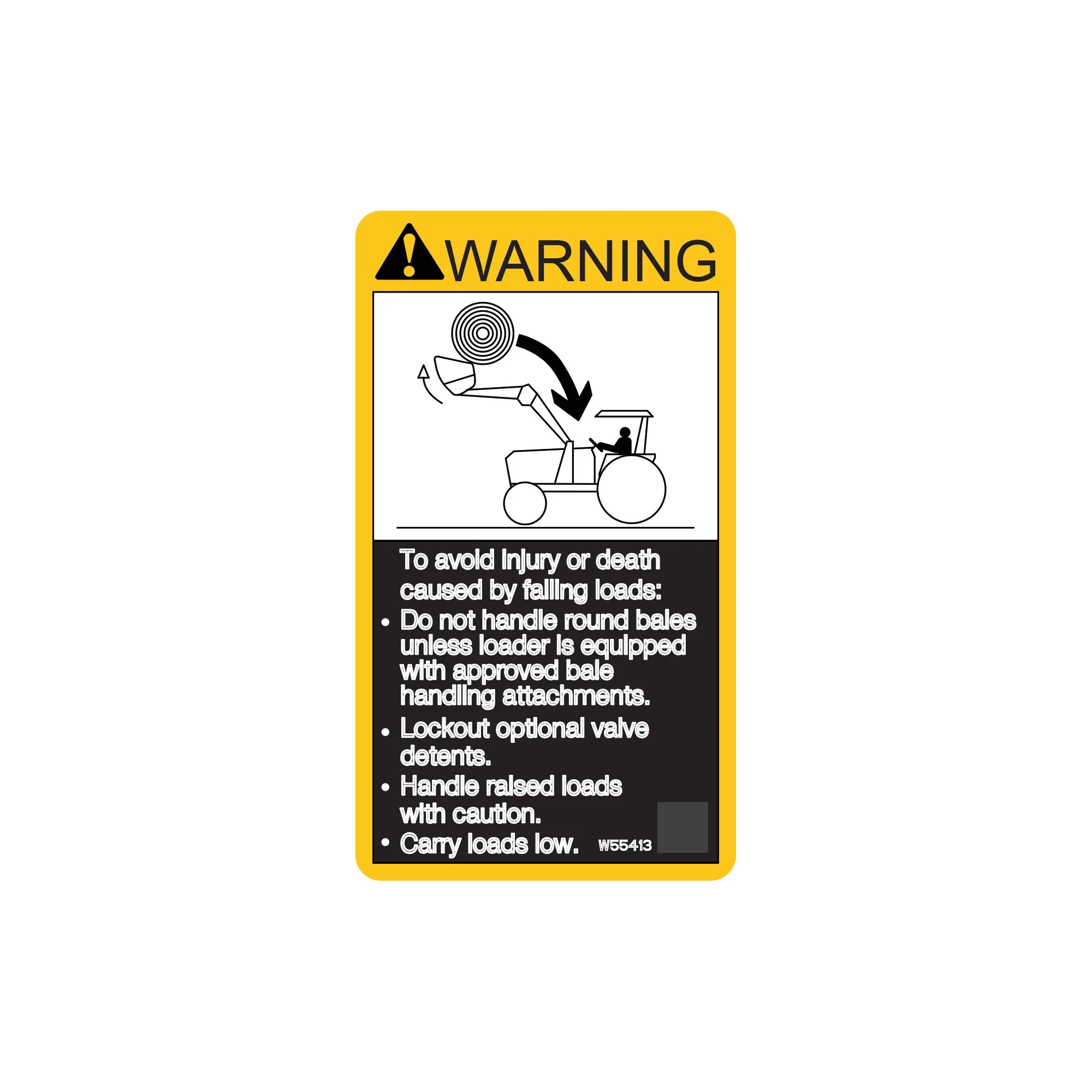 John Deere Label - W55413
