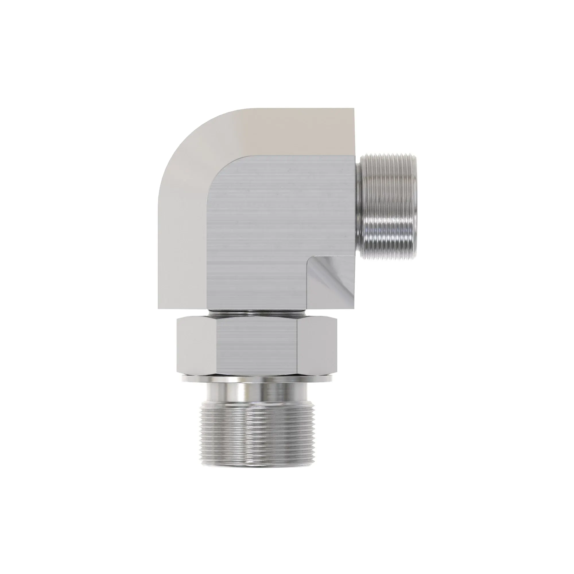 90 DEG ELBOW,O-RING FSF W/MET HEX