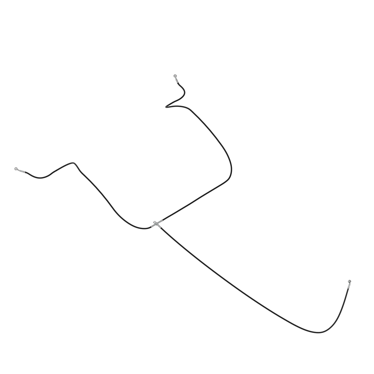 John Deere Rear Brake Oil Hose - AUC18658