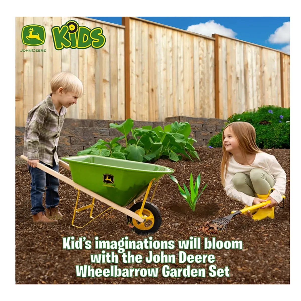 8 Piece Garden Set with Wheelbarrow