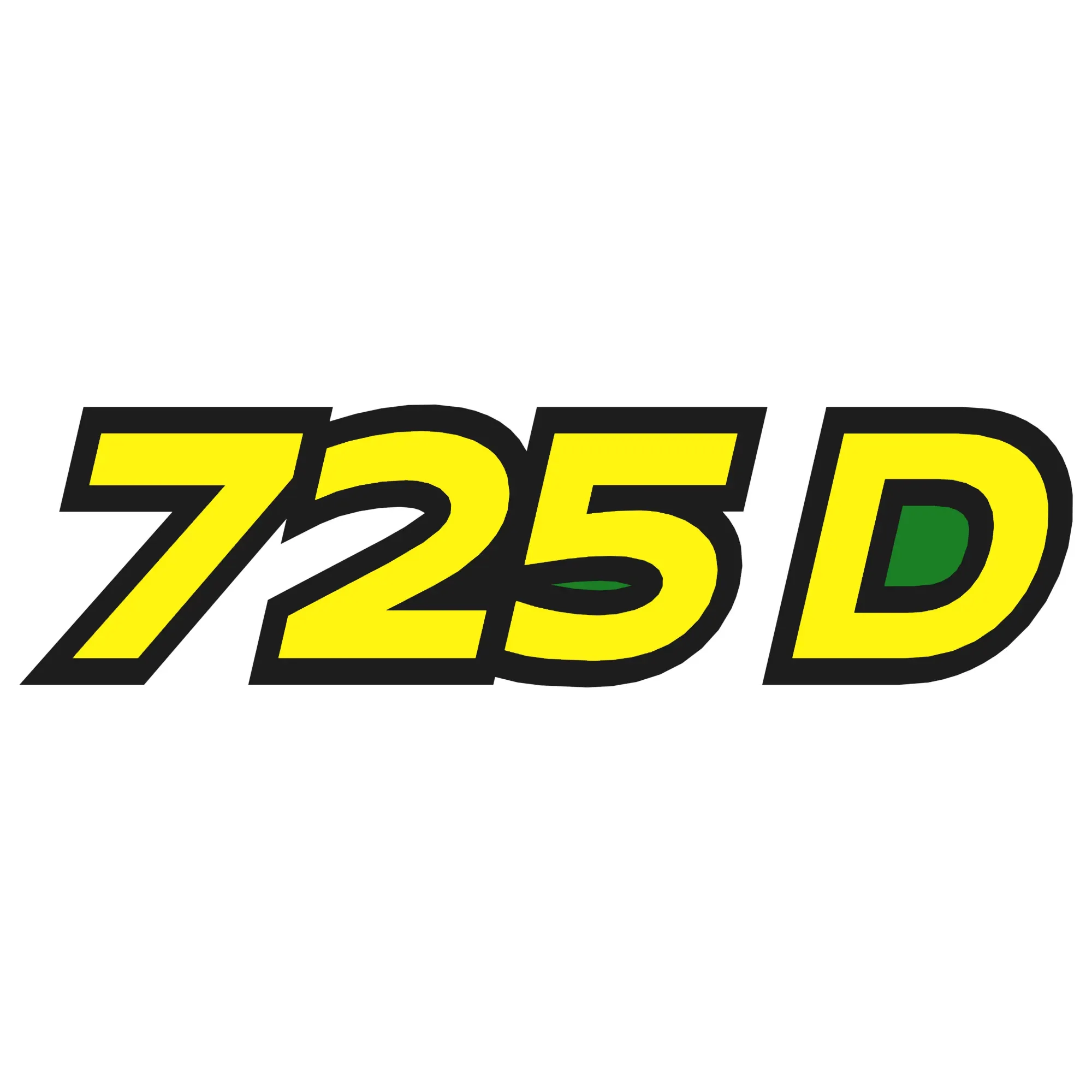 John Deere Model 725D Draper Label - HXE119849