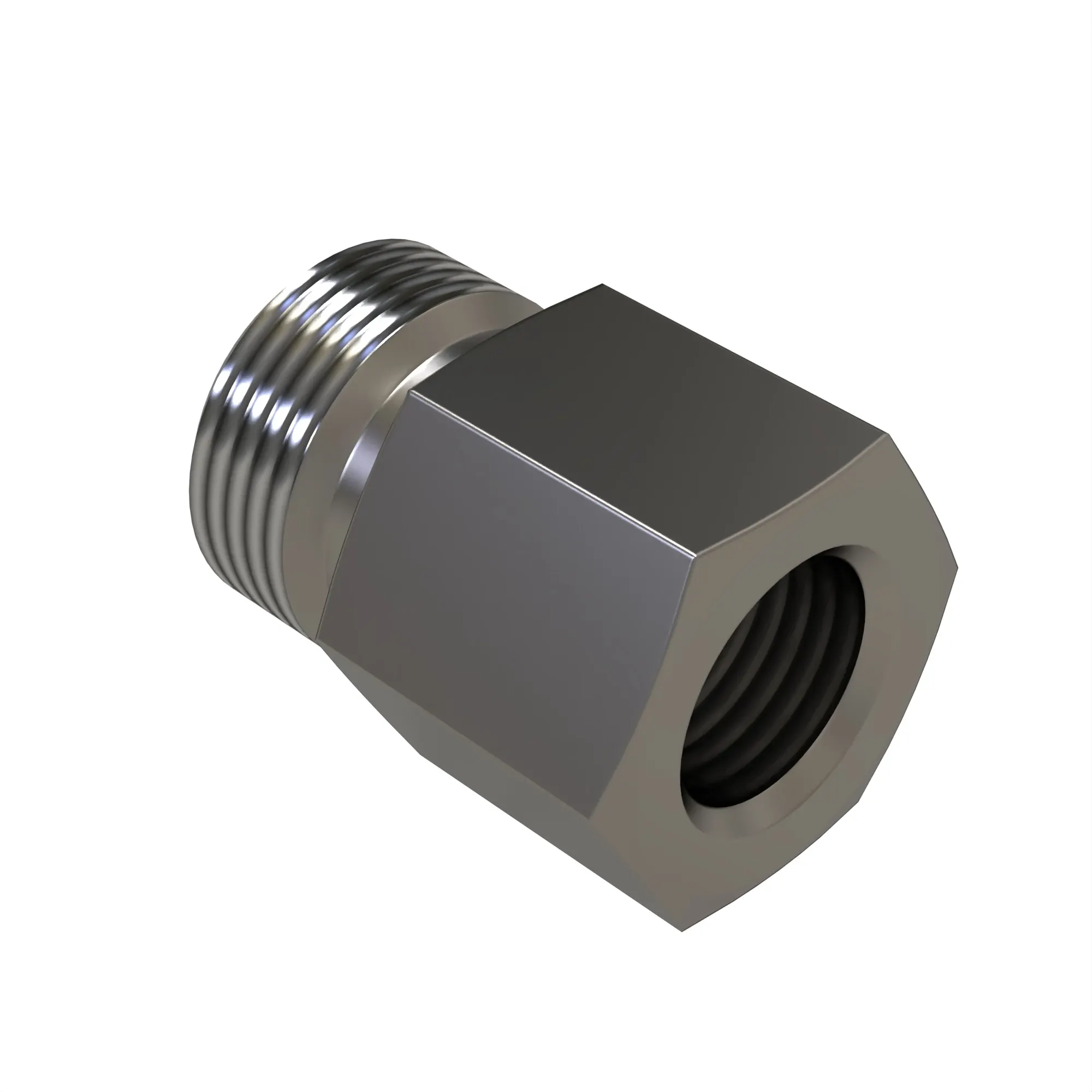 John Deere Male to Female Straight Adapter Fitting - R340744