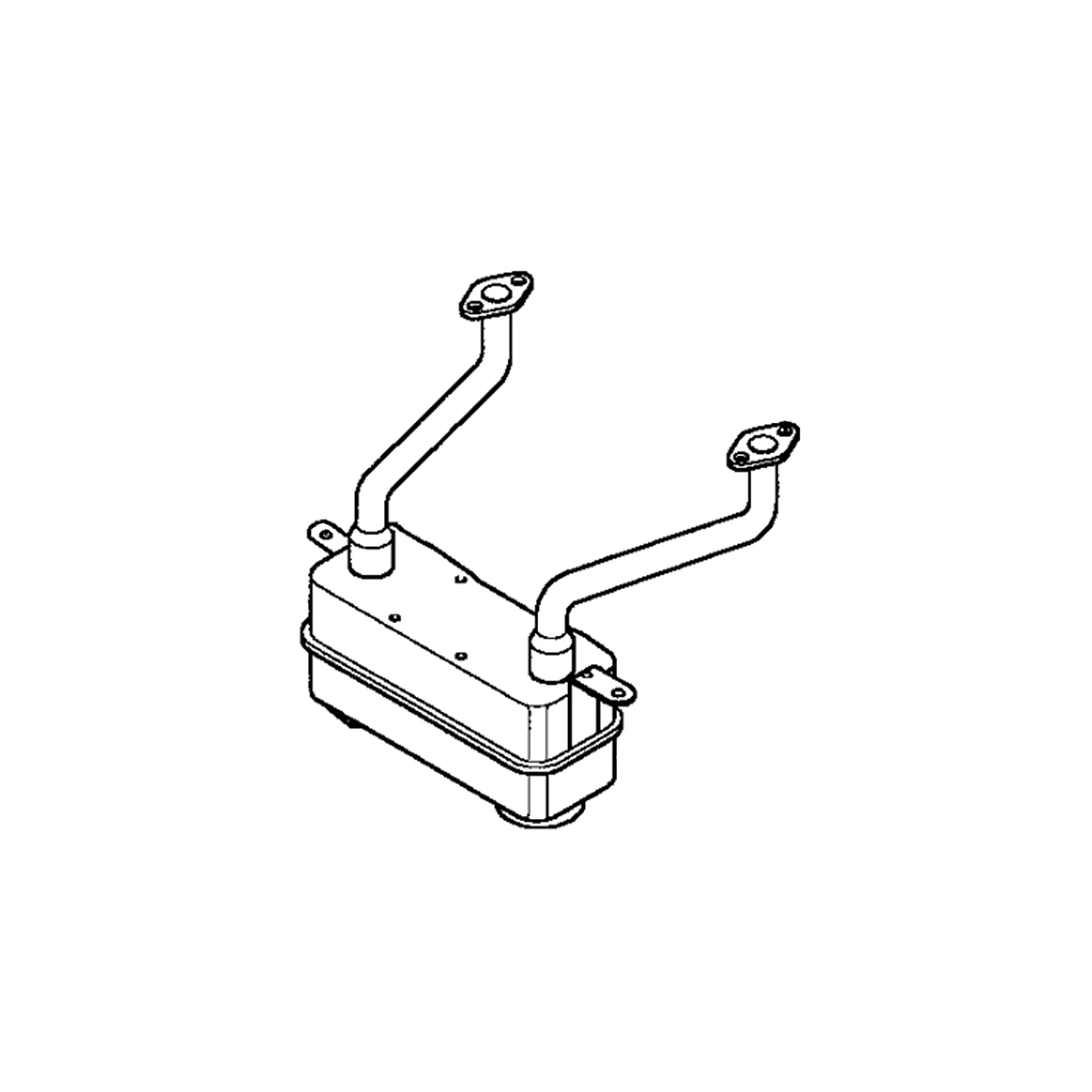 Muffler, (18HP Khi FH580)