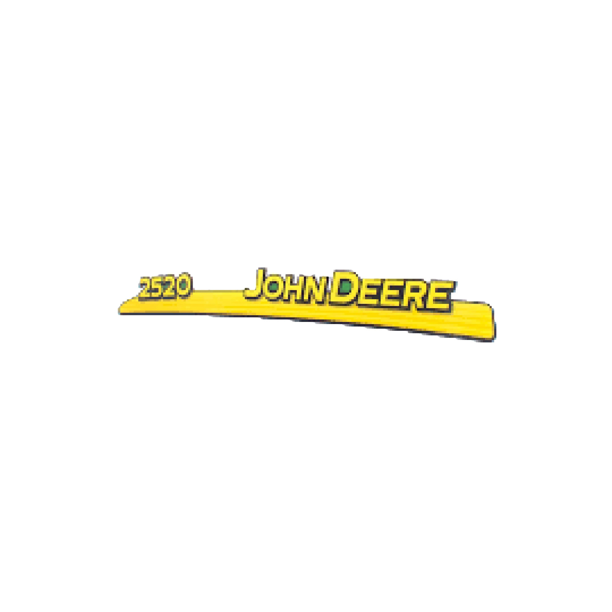 John Deere John Deere 2520 Model Designator Label, Left Side - LVU802741
