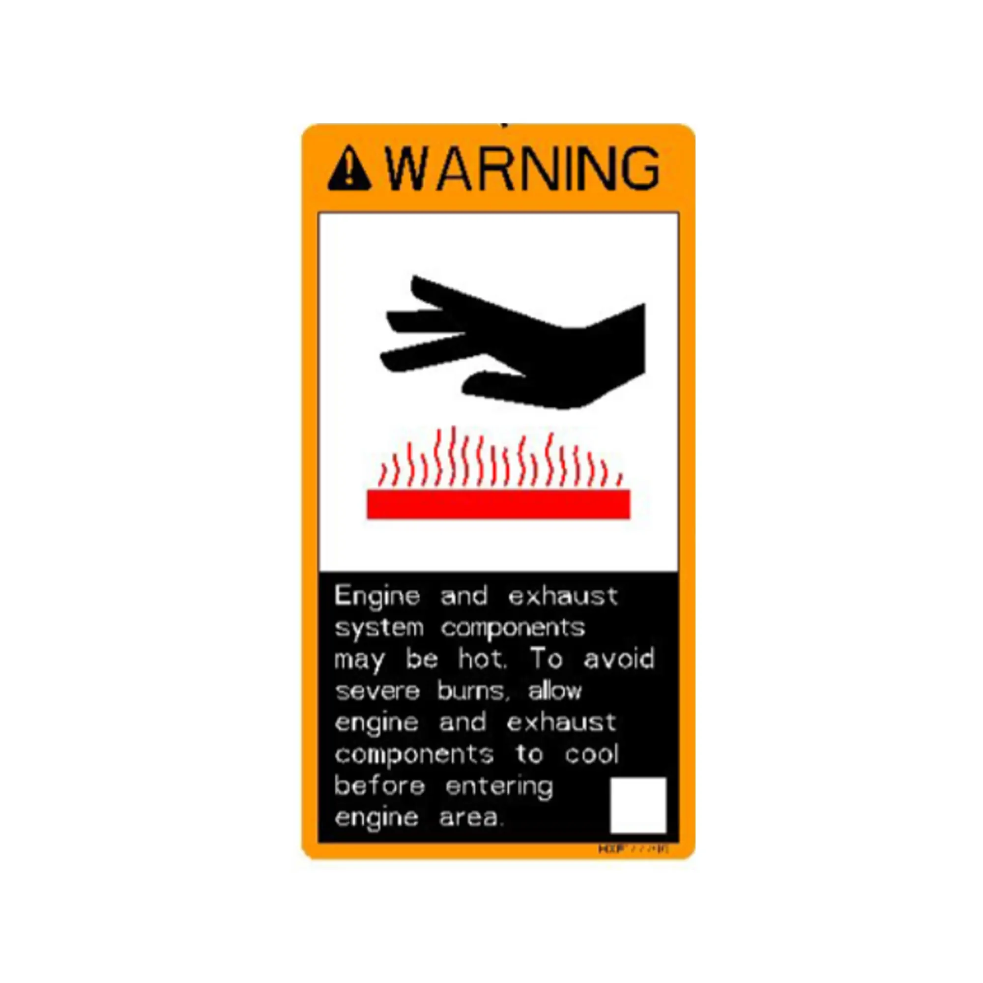 John Deere Warning Safety Sign - HXE177796