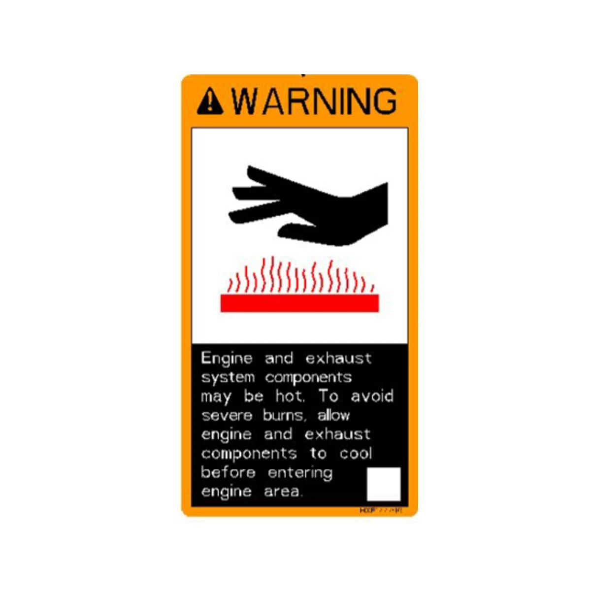 John Deere Warning Safety Sign - HXE177796