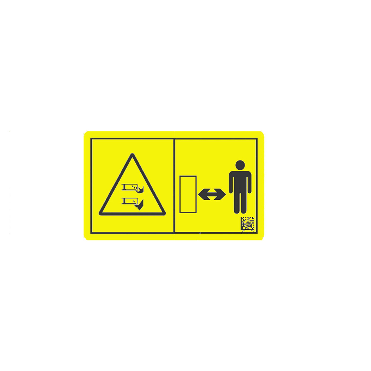 LABEL, DANGER (BLADE) NO TEXT