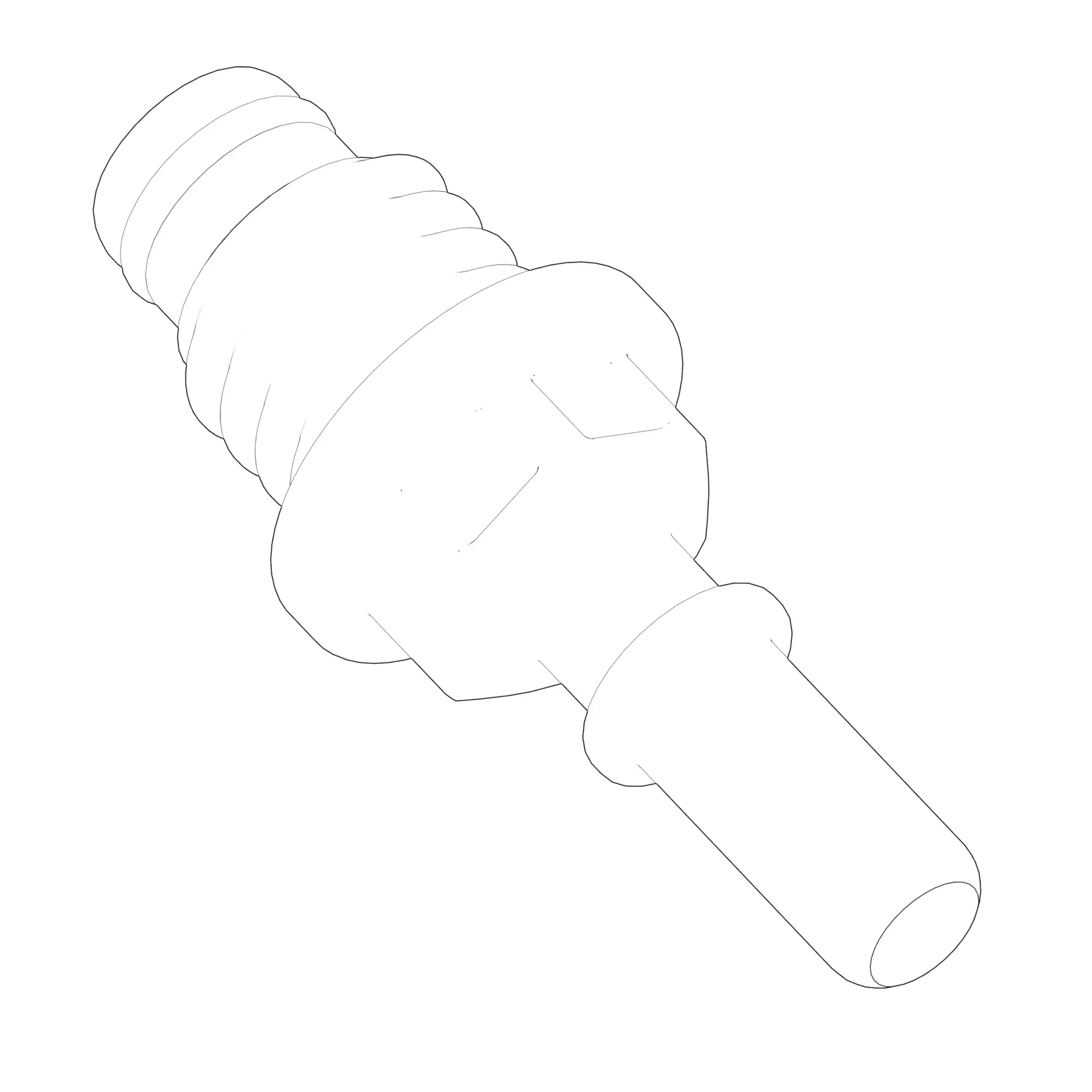 ADAPTER FITTING, 6HD BACKFLOW FITTI