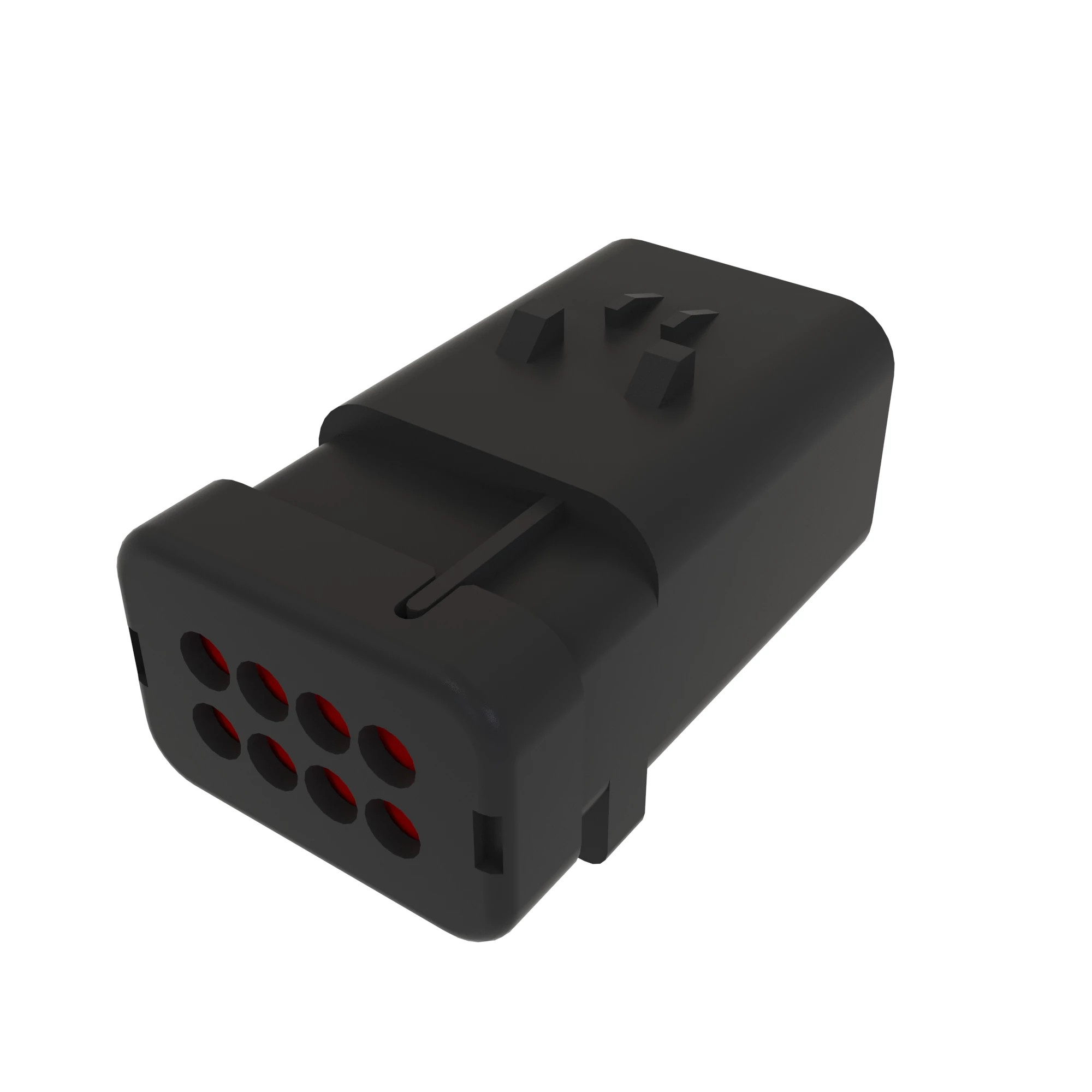 TYCO AMPSEAL16 8W PIN SLD RED PLSTC