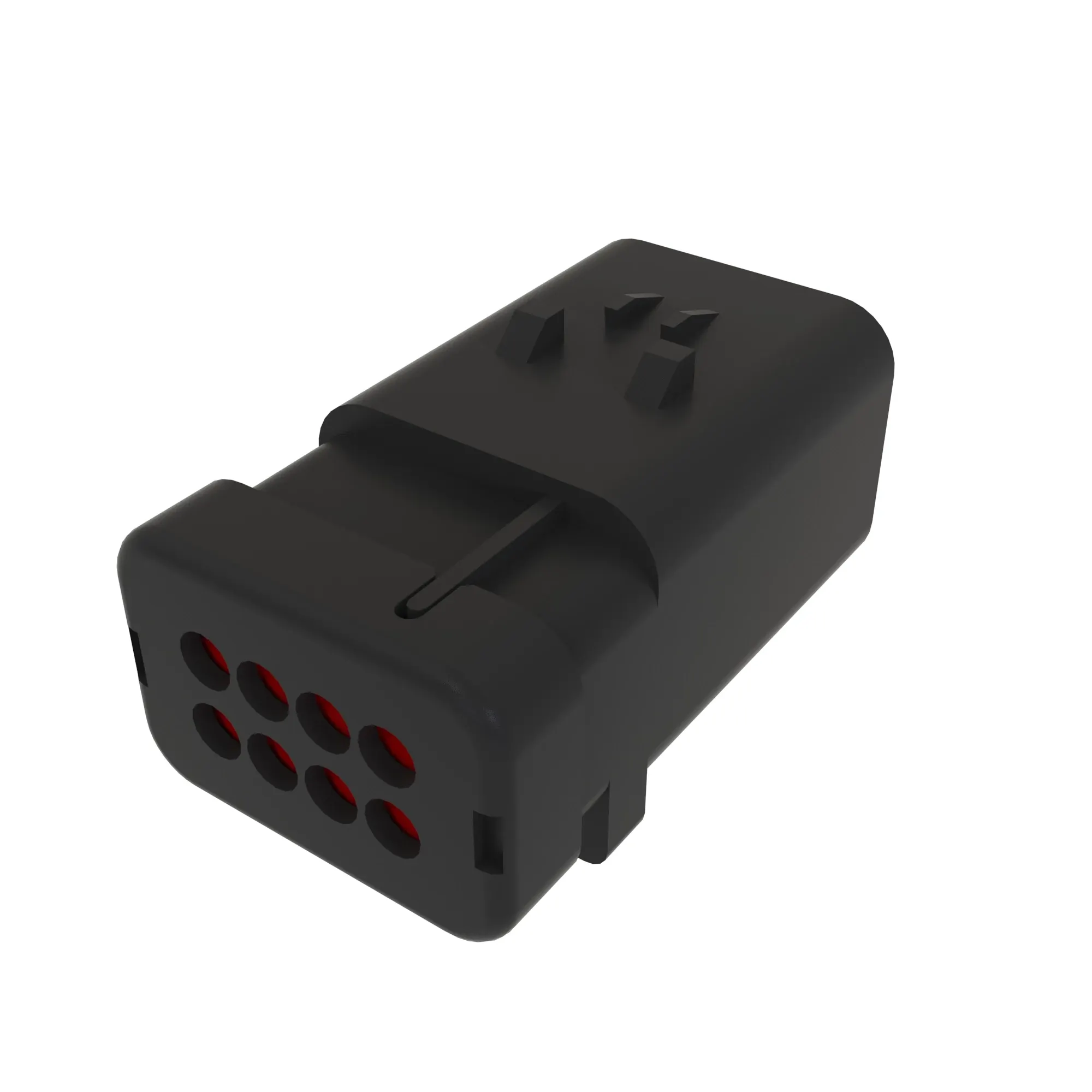 TYCO AMPSEAL16 8W PIN SLD RED PLSTC