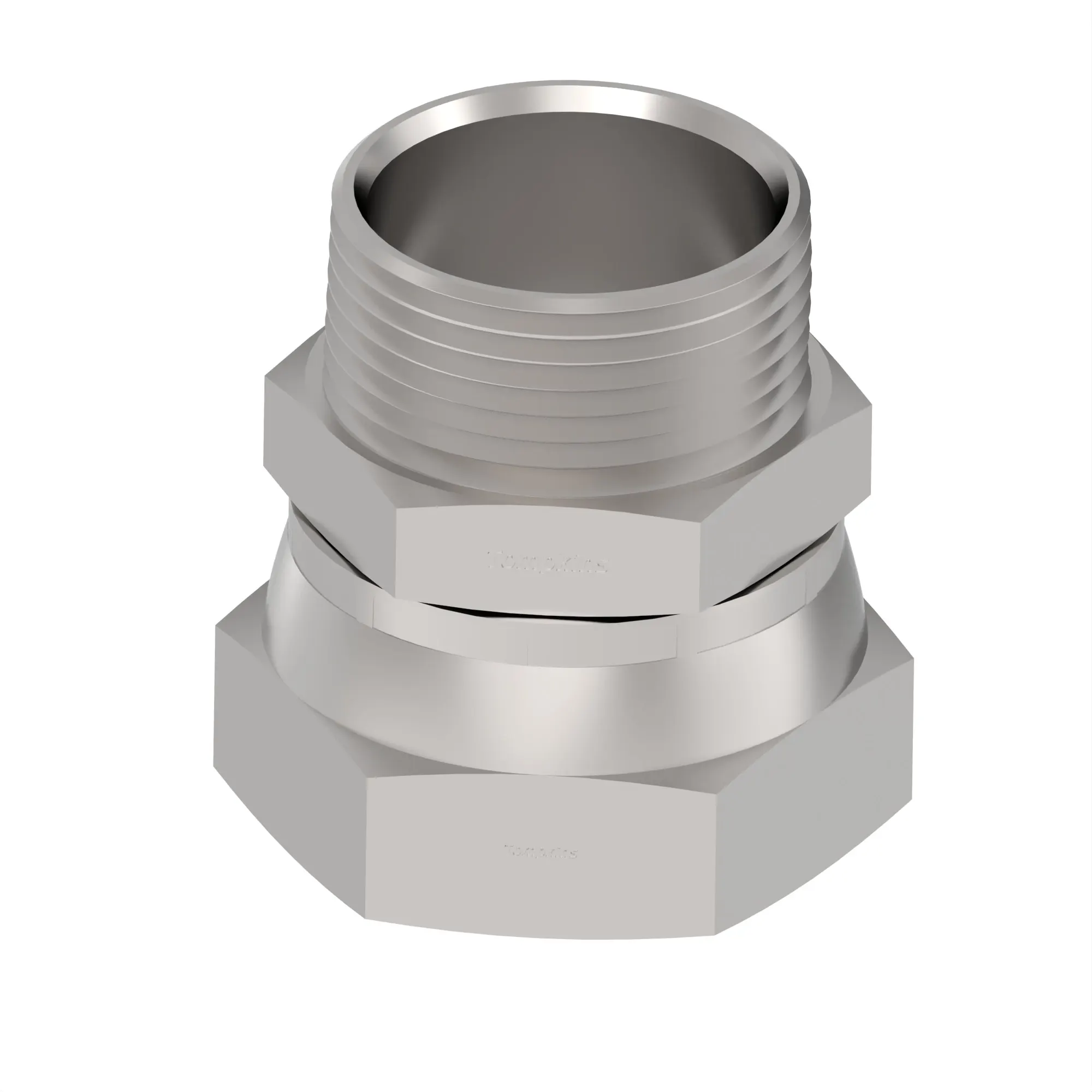 John Deere Adapter Fitting, 2 MNPT- 2 1/2 - KK76163