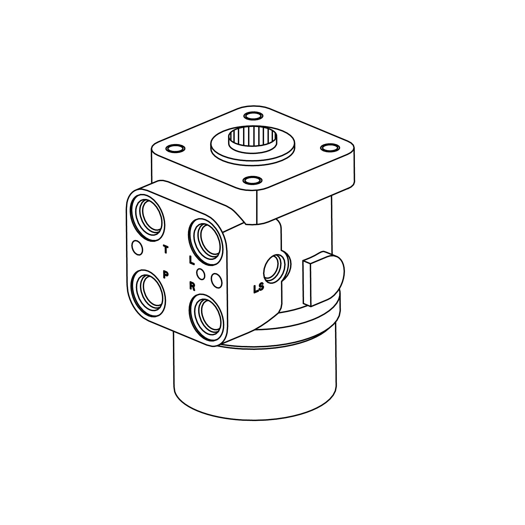 John Deere Hydrostatic Steering Unit Valve - AL110258
