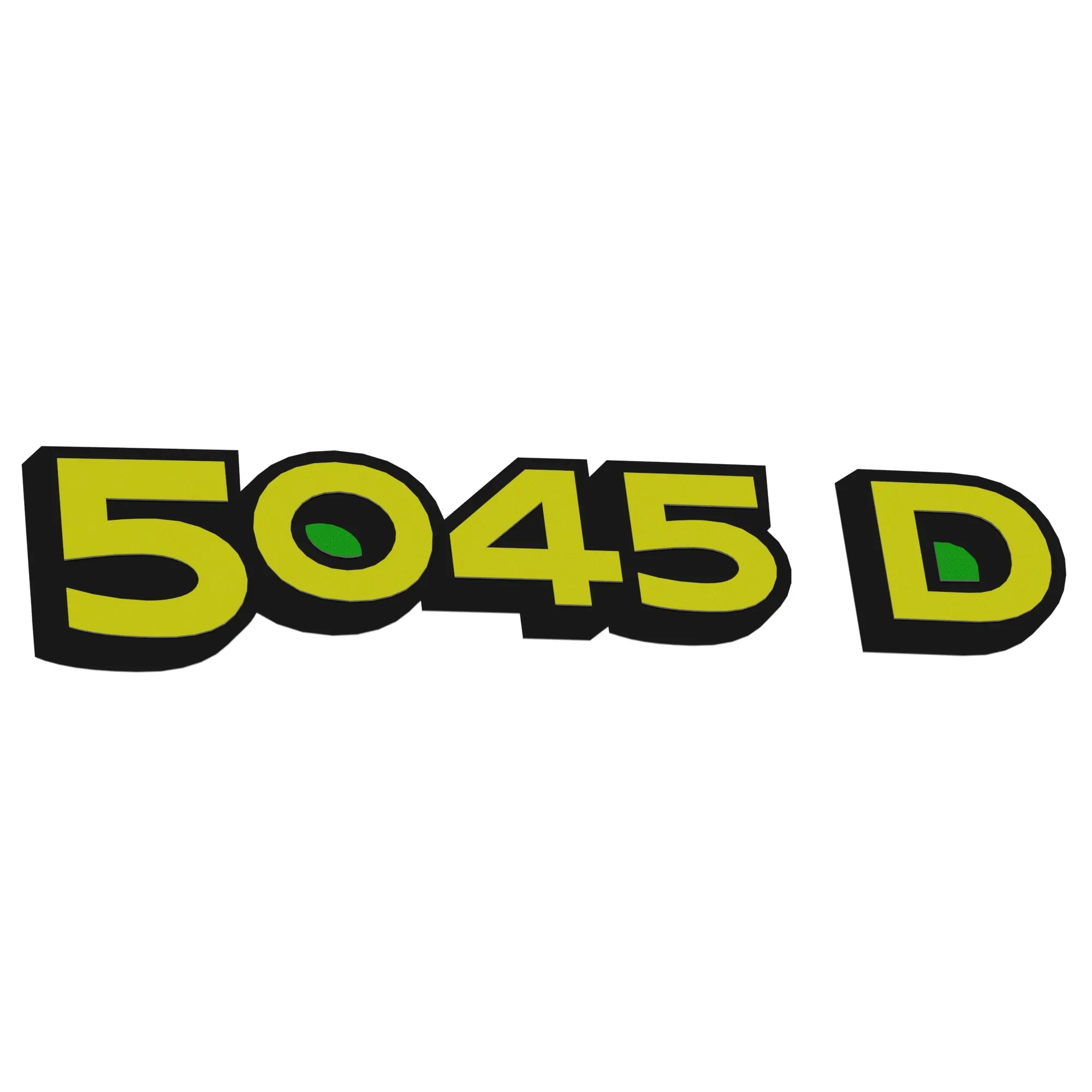 John Deere 5045D Model Designation Label, Right Side - R285869