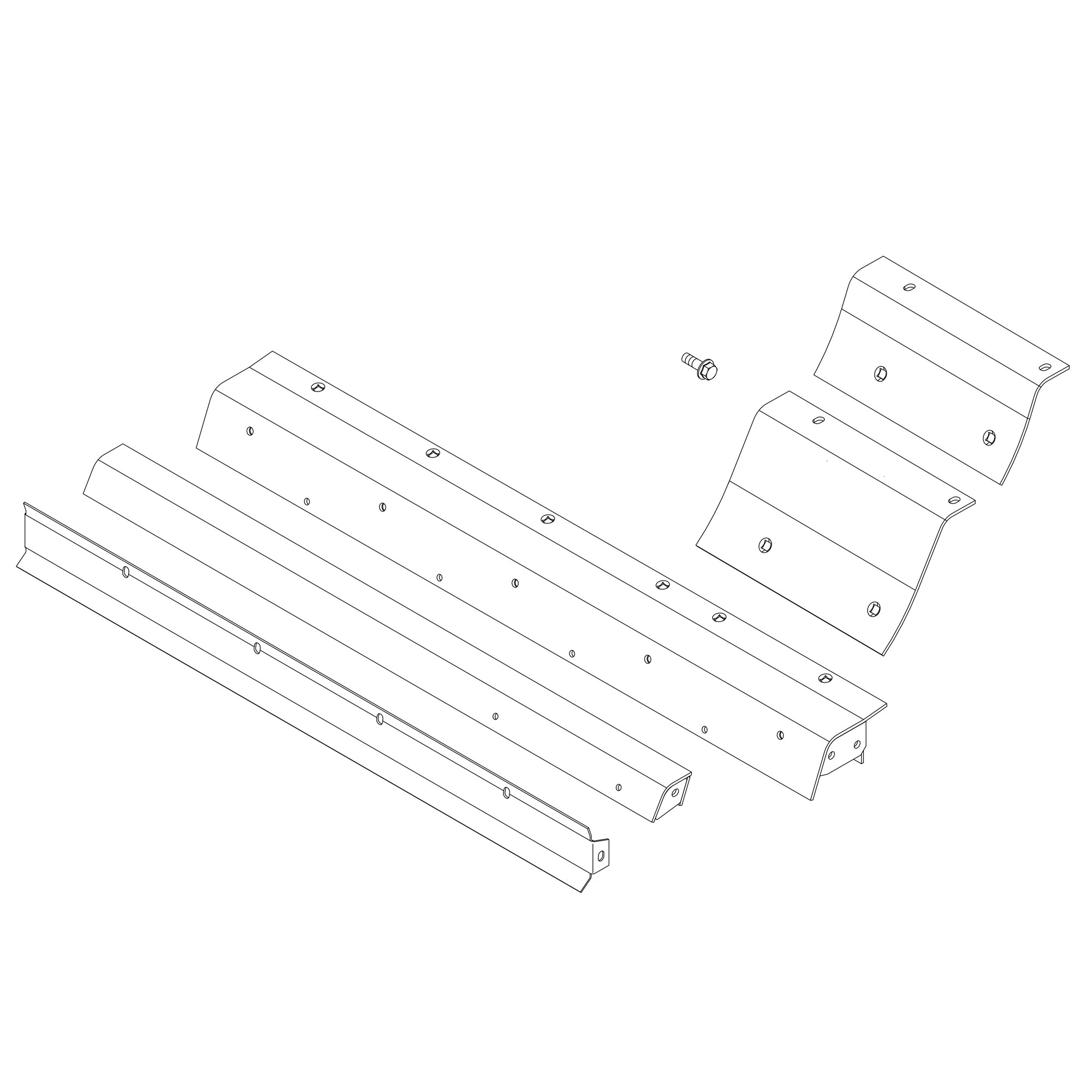 John Deere Two-Piece Stone Trap Separator Kit - BH84496