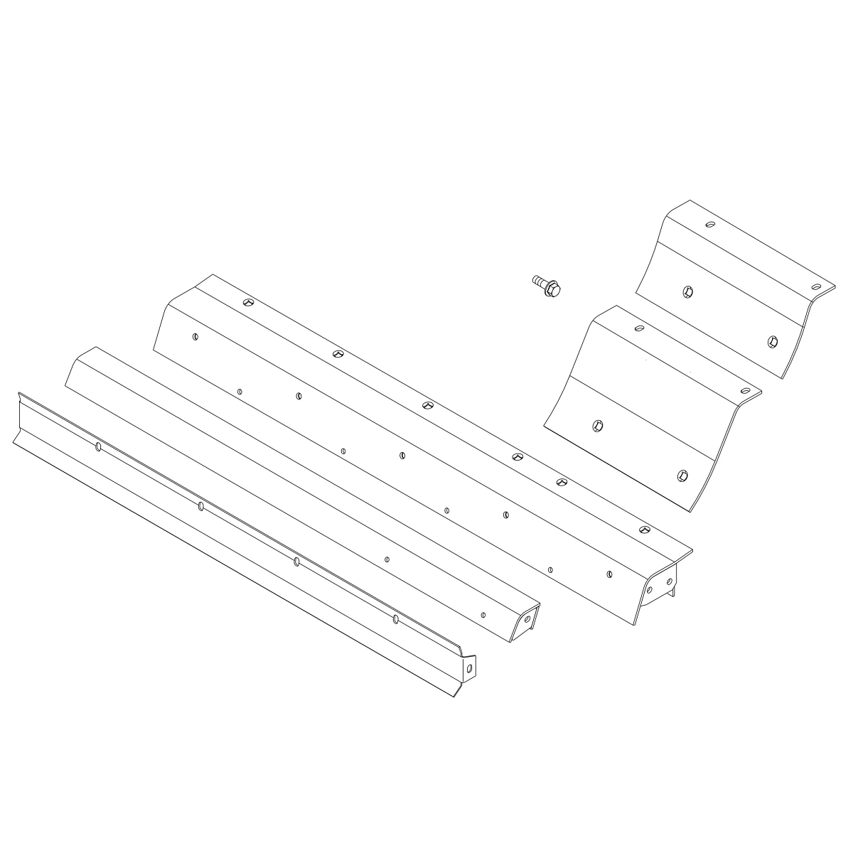 John Deere Two-Piece Stone Trap Separator Kit - BH84496