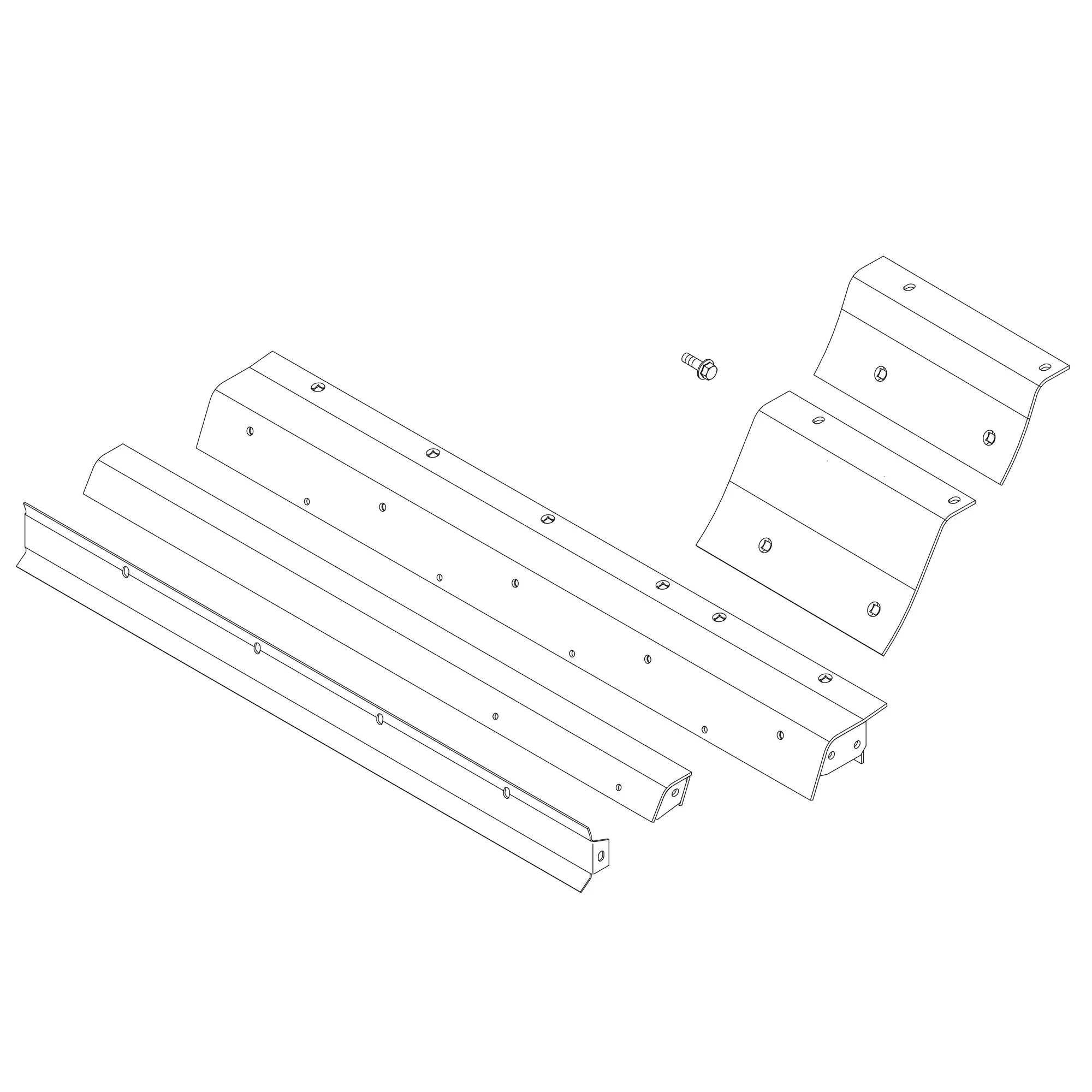 John Deere Two-Piece Stone Trap Separator Kit - BH84496