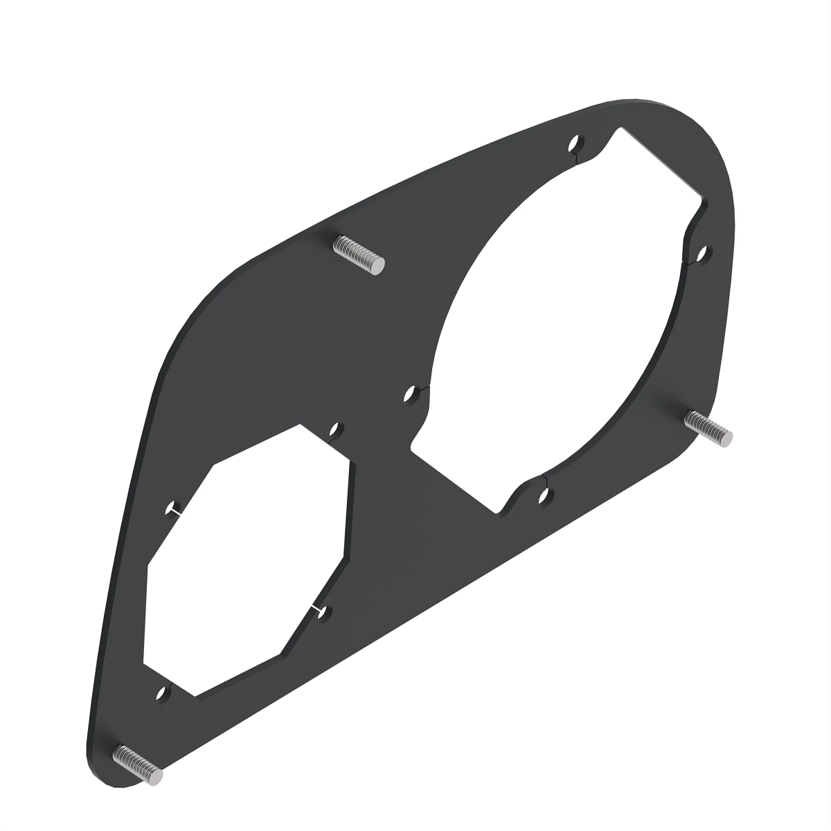 Plate, Dual Joystick-Gray