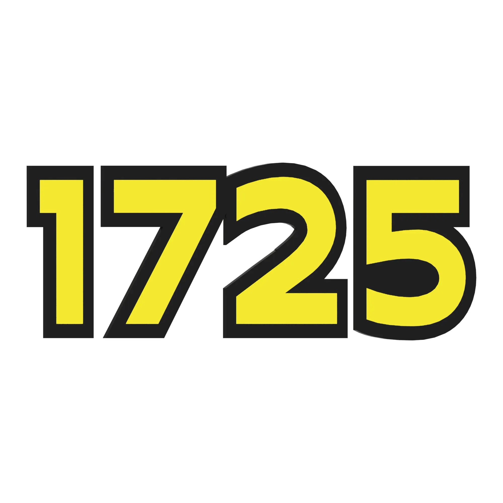 John Deere 1725 Model Number Sign - A96972