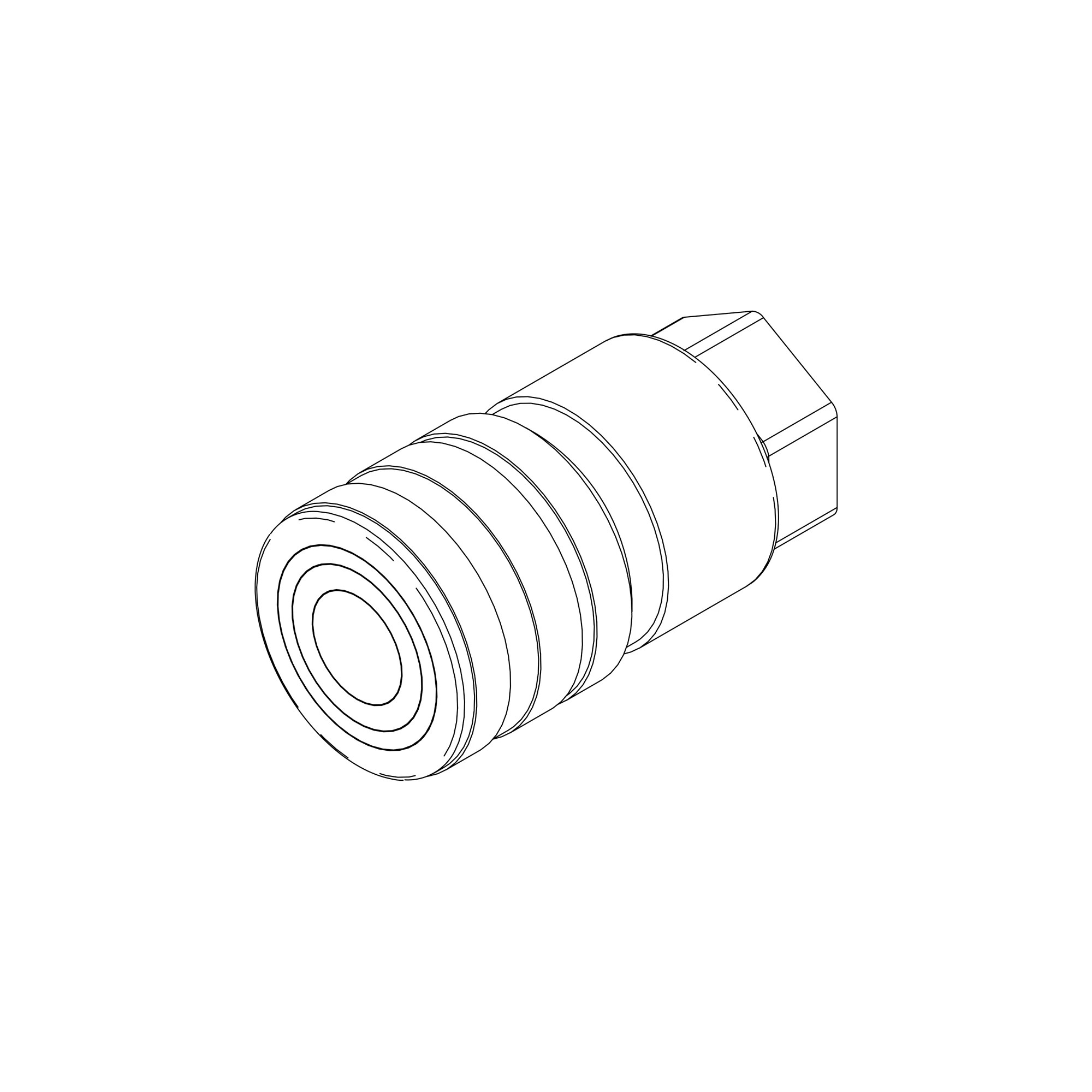 QUICK COUPLER, Q/CPLR 3/4 FFF-ORB-H