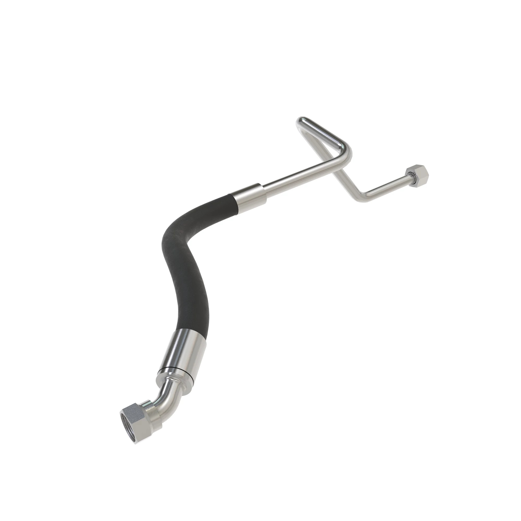 John Deere Steering Supply Rod End Oil Line - RE575211