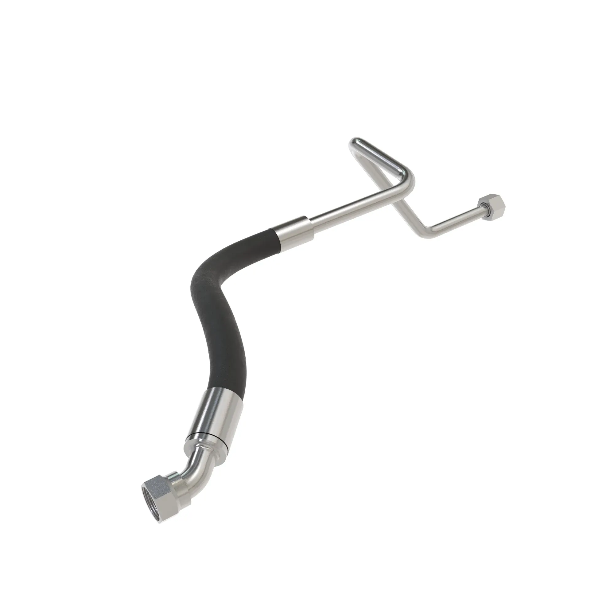 John Deere Steering Supply Rod End Oil Line - RE575211