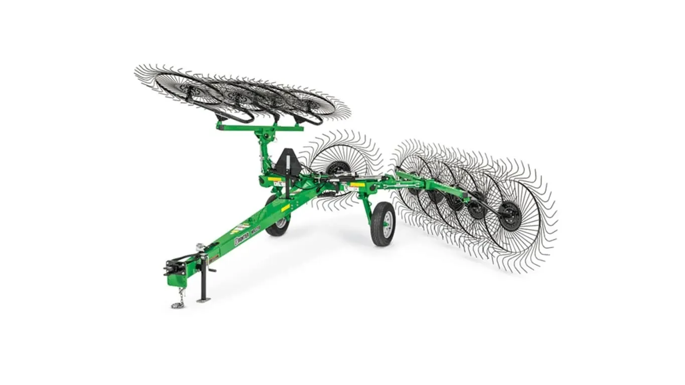 Studio image of a tillage disk attachment