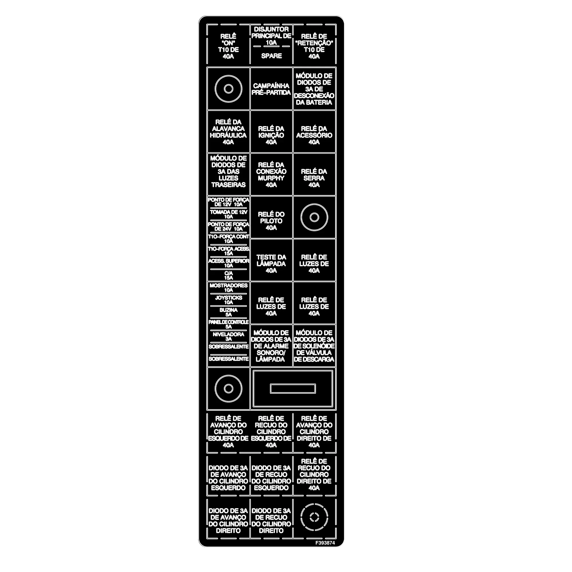 John Deere Portuguese Relay Label - F393874