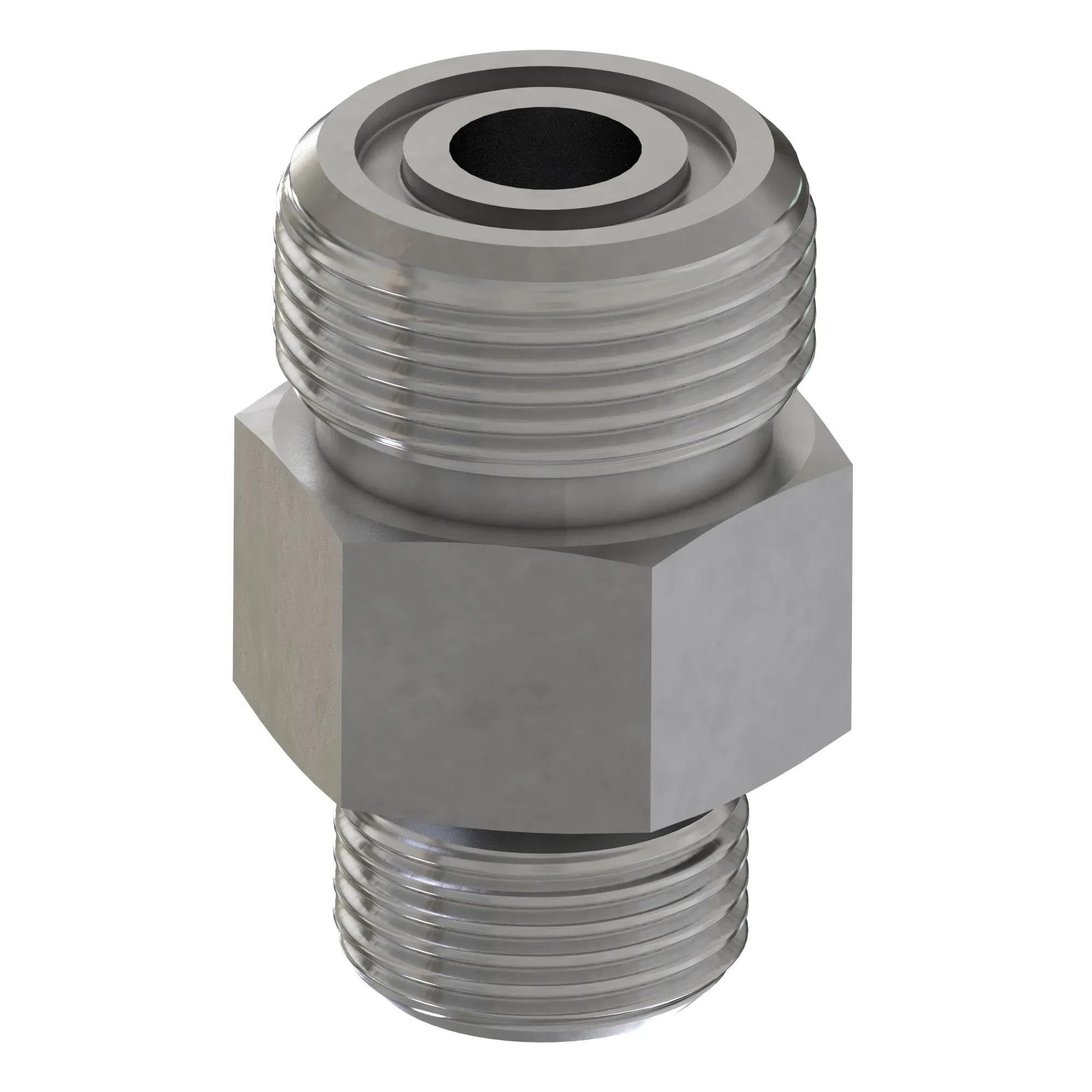 STUD STRAIGHT, ORFS W/METRIC HEX