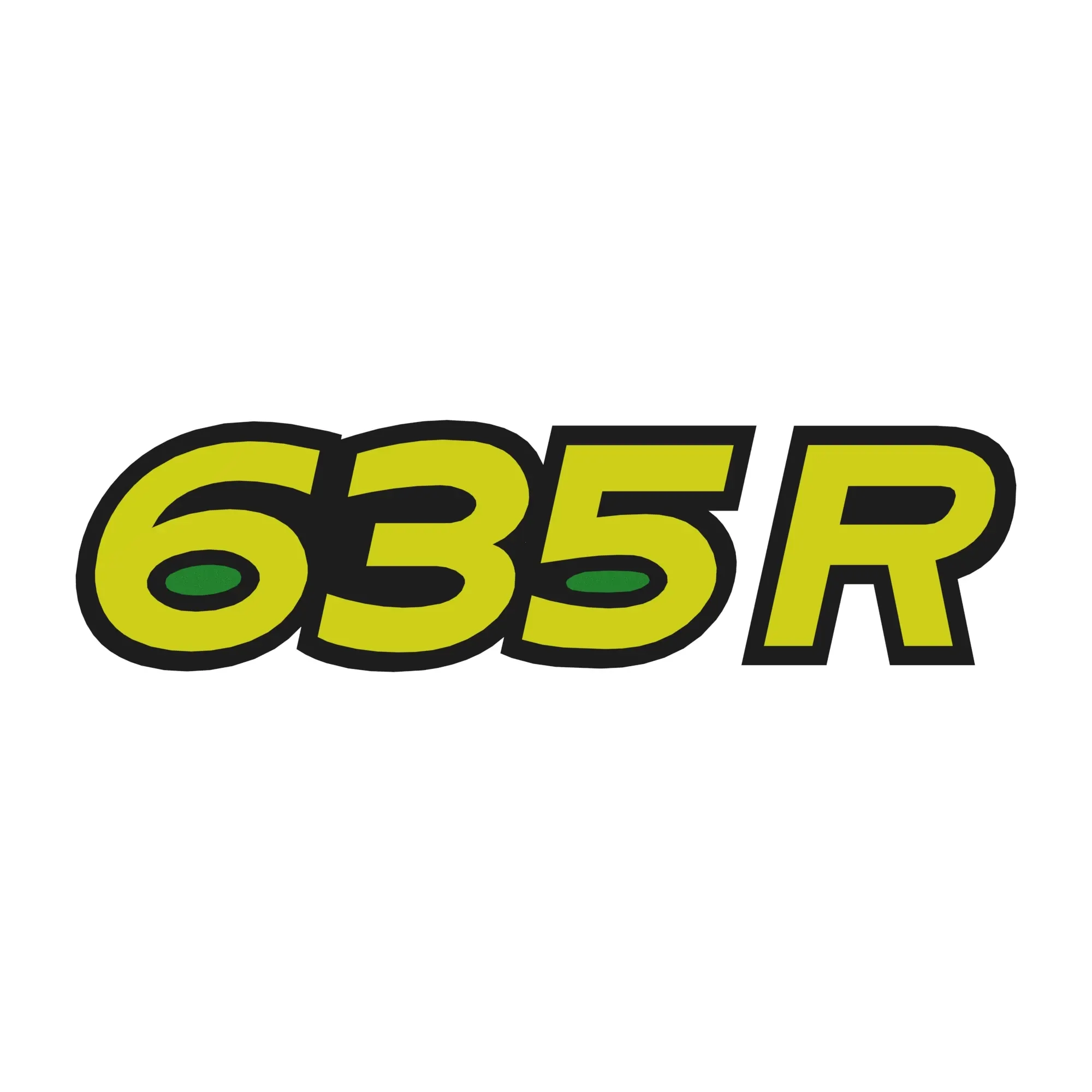 John Deere 635R Rigid Platform Label - HXE19554