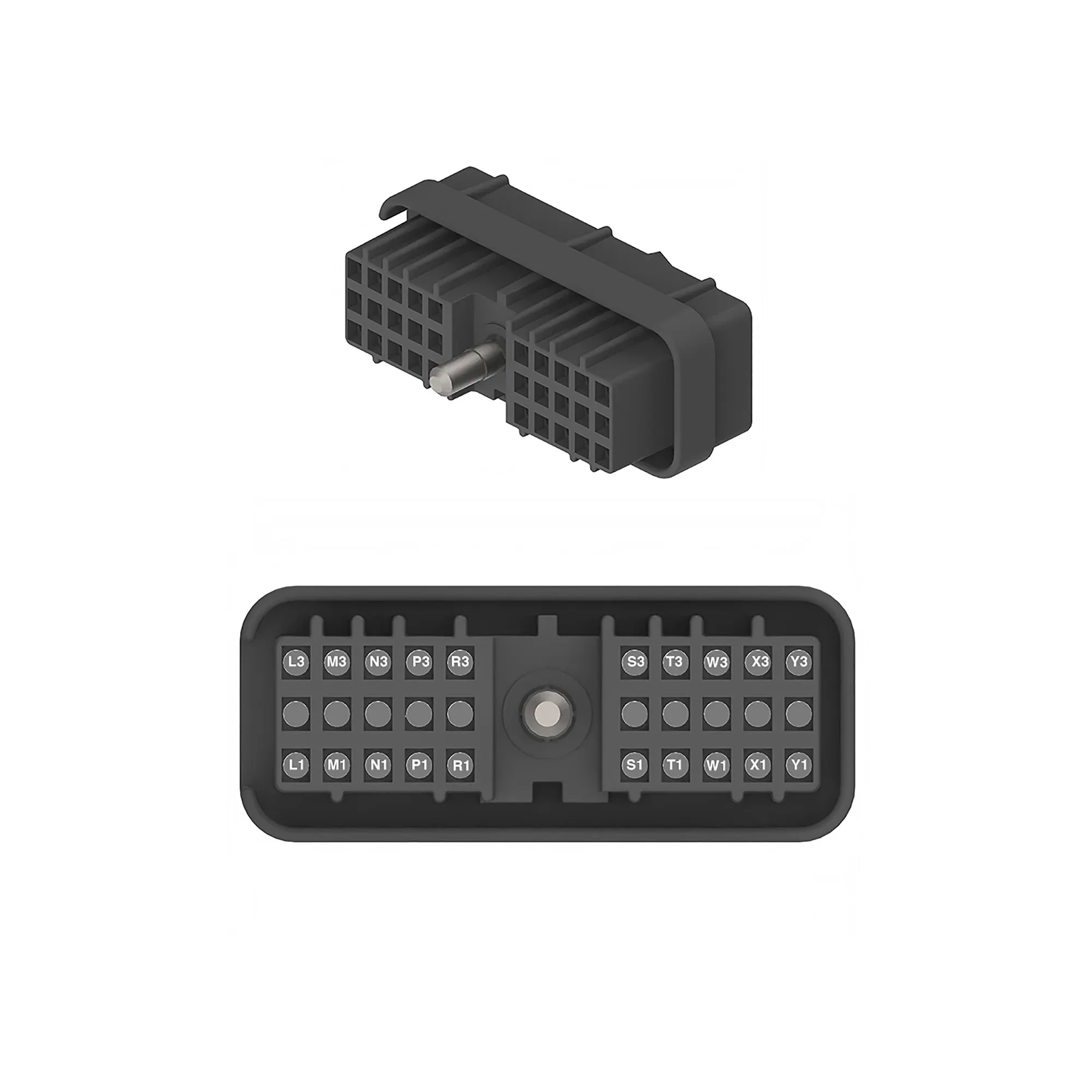 John Deere External Electrical Connector Housing, 30 Cavities - 57M9172