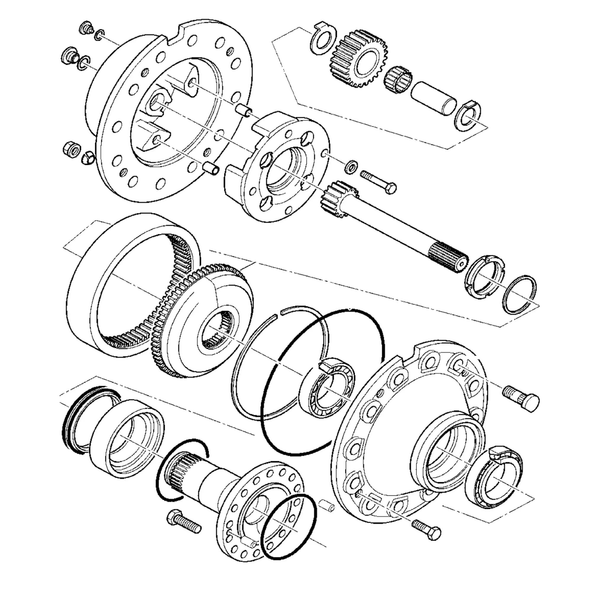 John Deere Planetary Gearbox Assembly - F056208