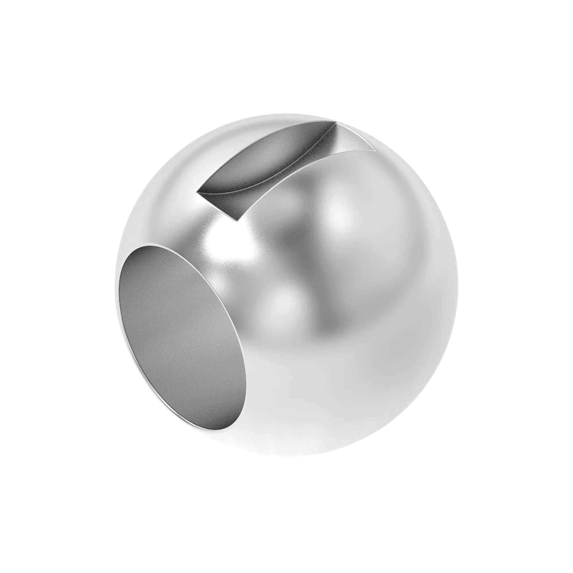 VALVE BALL, 1" FP TWO WAY SS