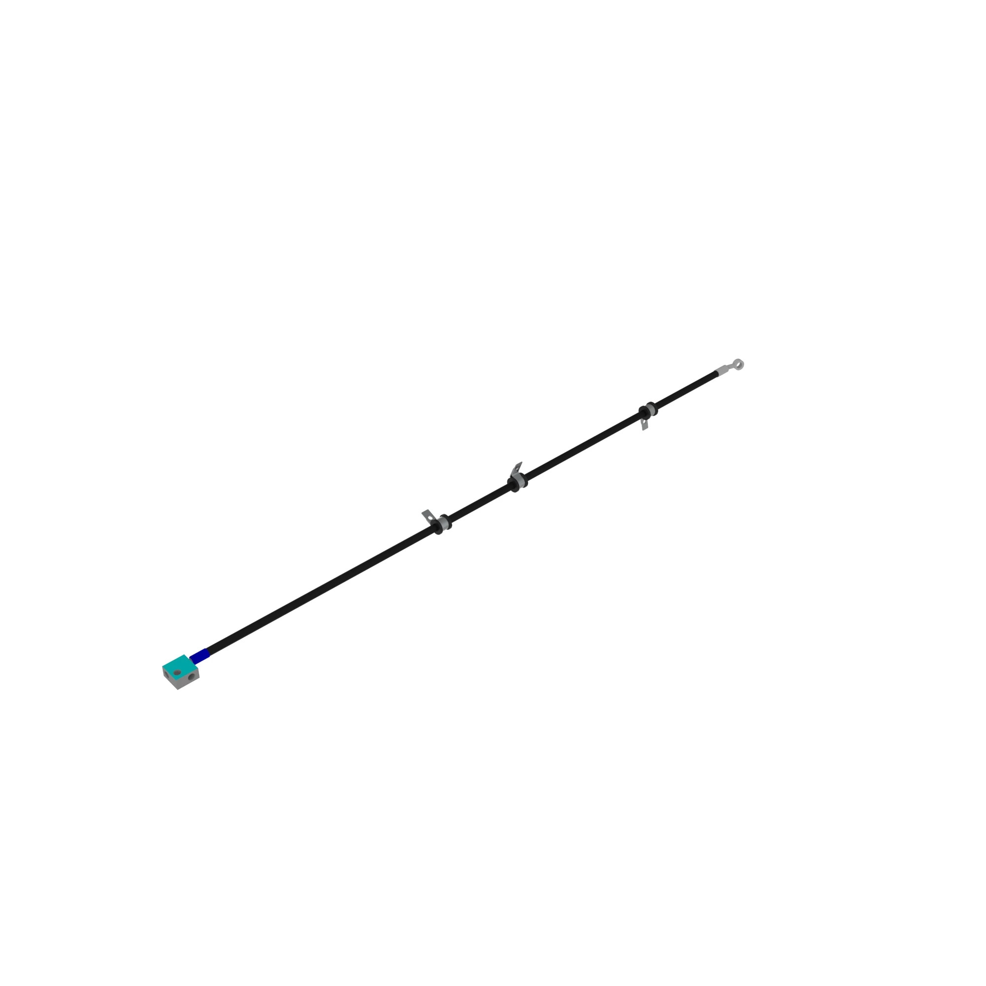 AM140198: Front Flexible Brake Line, Right Side