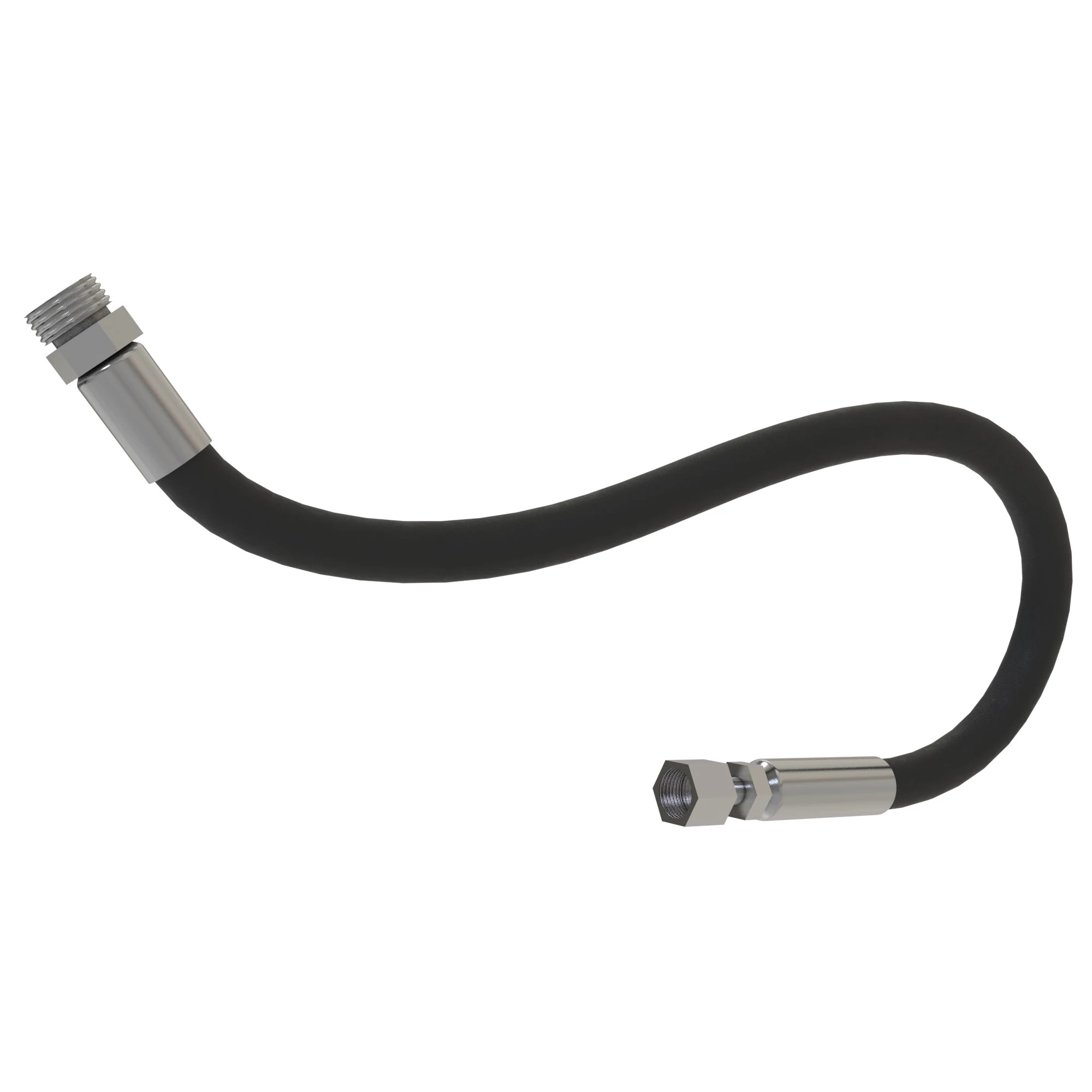 John Deere Top Steering Tube to Steering Cylinder RH Port Hose - TCA17901